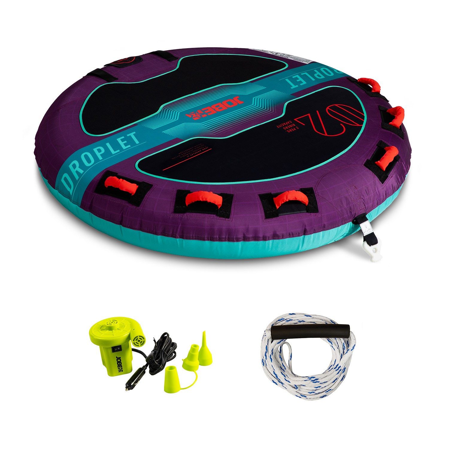 Jobe Wellenreiter Jobe DROPLET TOWABLE 2 Persoen Package Tube Decktube Schleppring