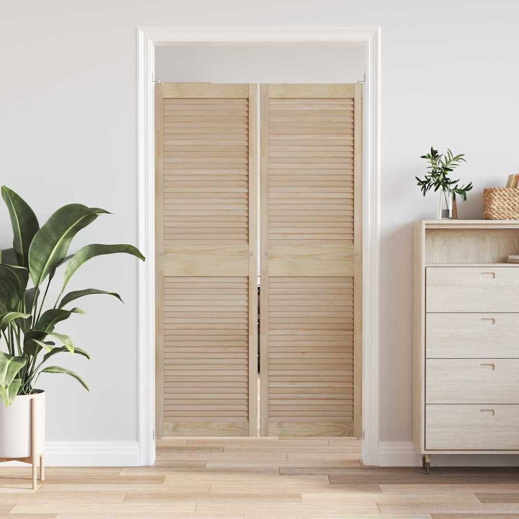 vidaXL Schranktür Schranktür mit Tür 2 Stk. Natur 170 x 2,1 x 49,5 cm (2 St)