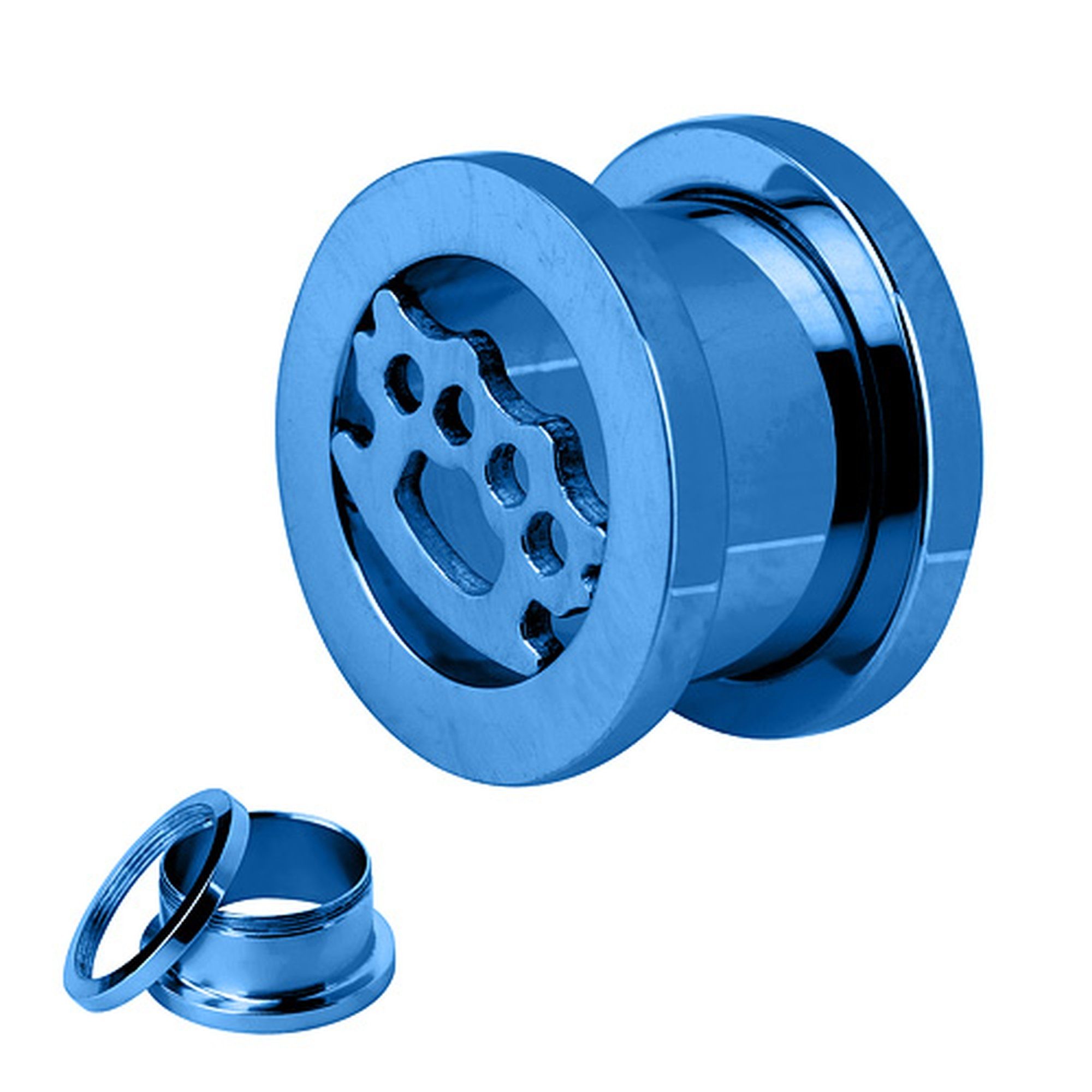 Taffstyle Plug Piercing Edelstahl Schlagring Style, günstig online kaufen