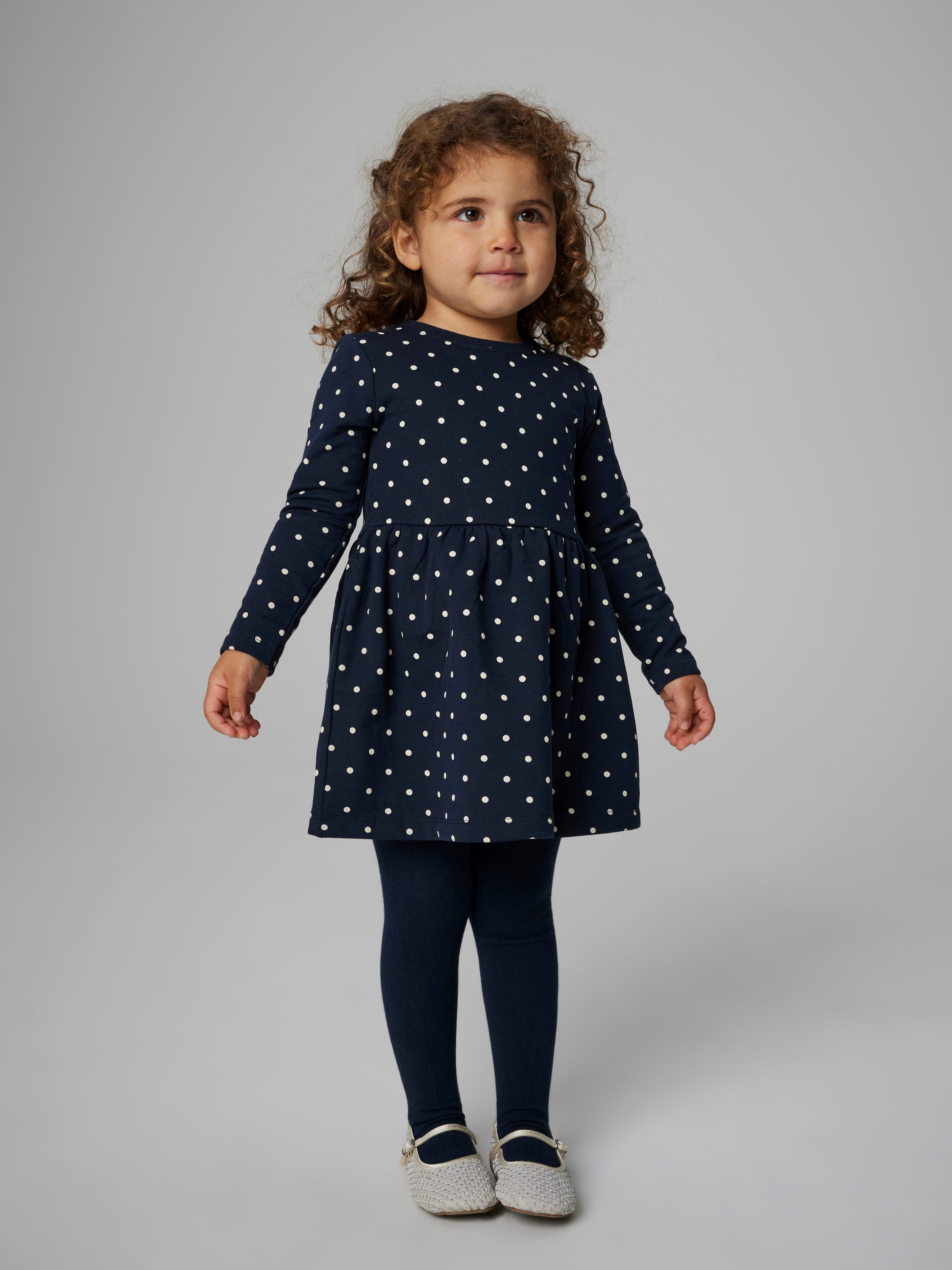 Name It Sweatkleid NMFDAVINA LS SWEAT BRU DRESS NOOS im tollen Alloverprint