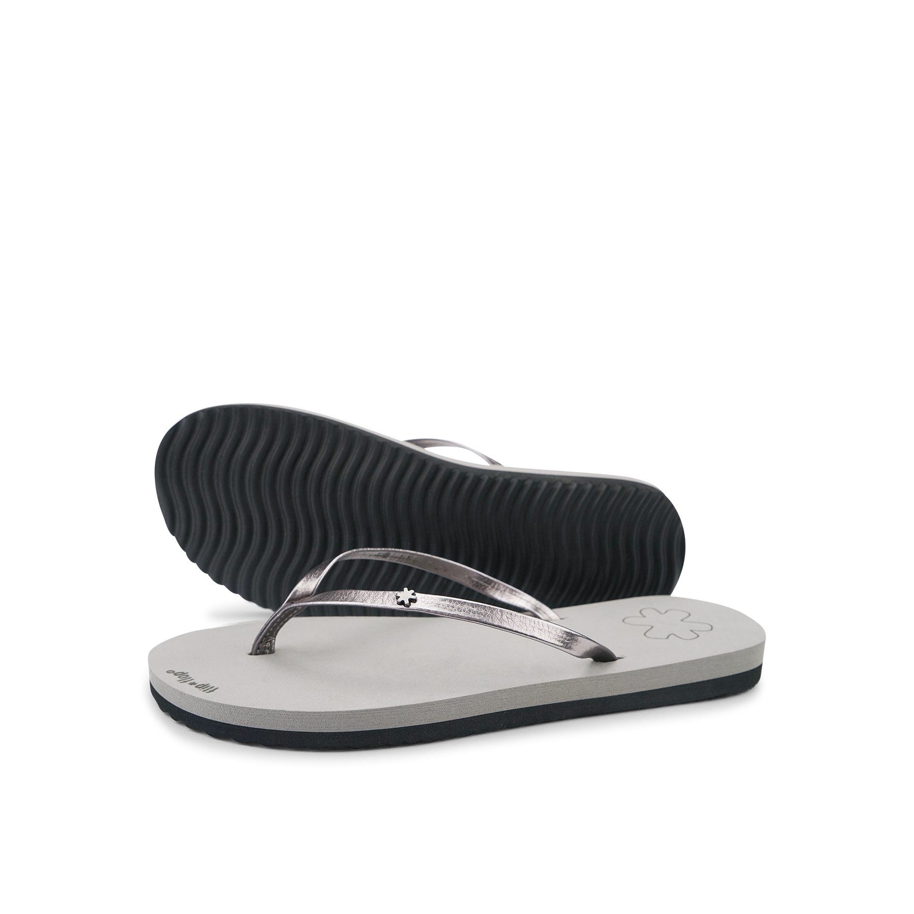 flip*chic Flip Zehentrenner grau Flop