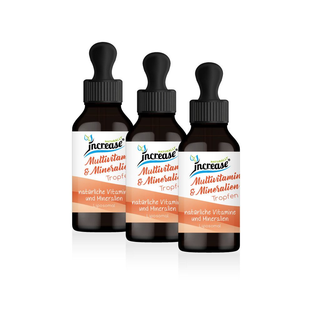 Nimm 3, zahl 2 Aktion Liposomale Multivitamin & Mineralien - 1000mg Tropfen