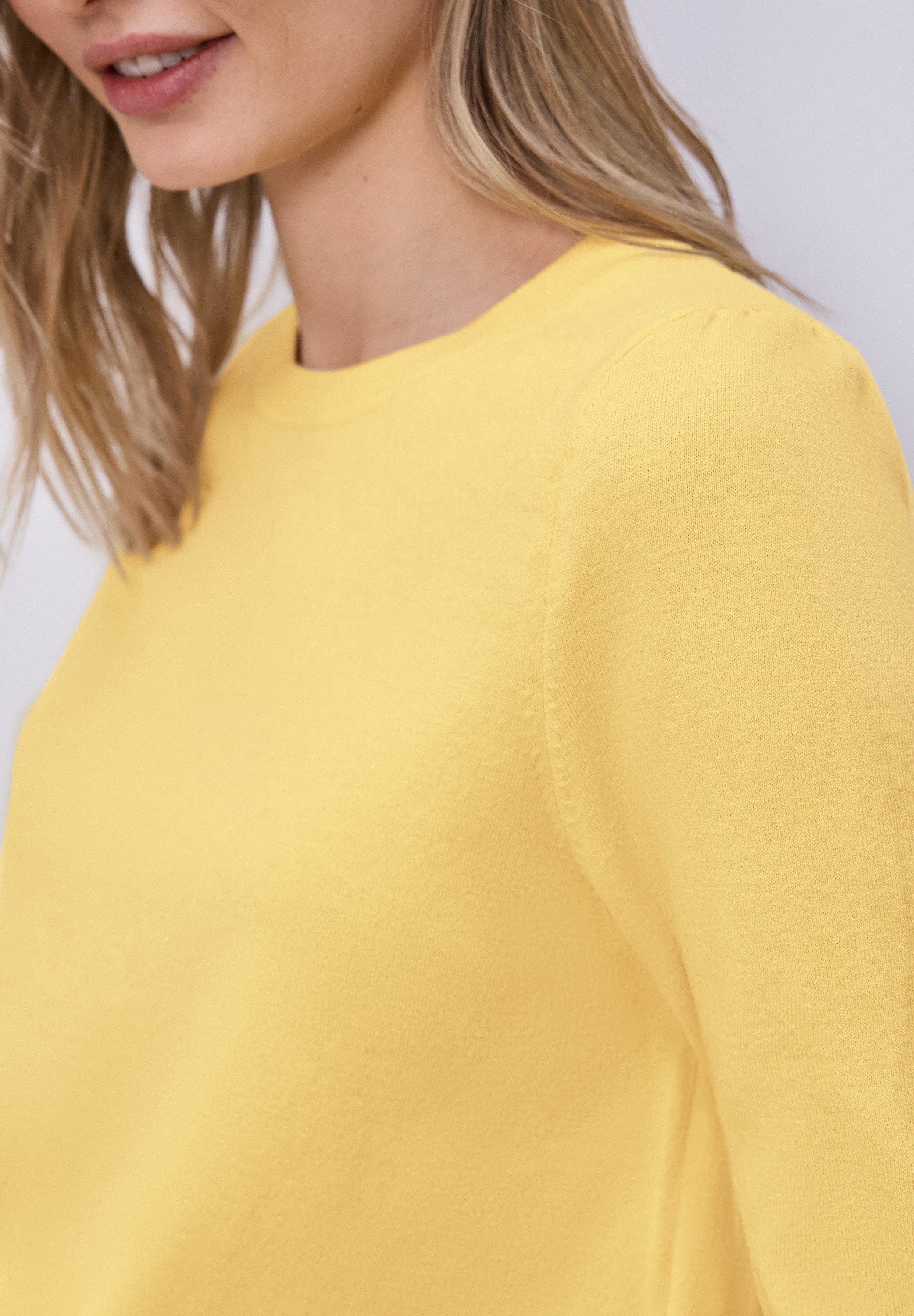 STREET ONE Strickpullover mit kurzen Puffärmeln