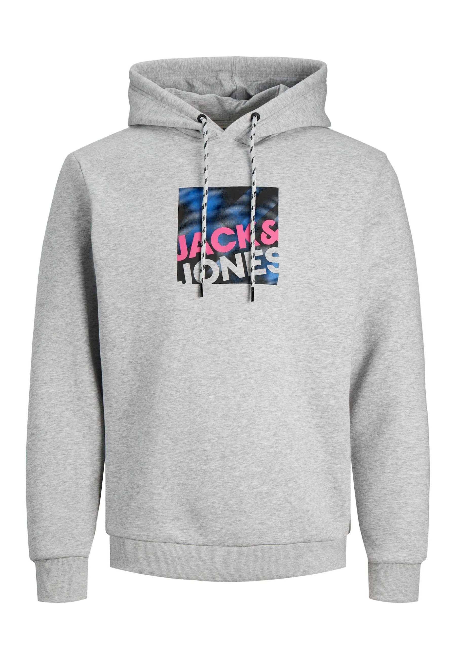 Jack & Jones Hoodie Kapuzensweatshirt Logan Hoodie mit Frontprint (1-tlg)