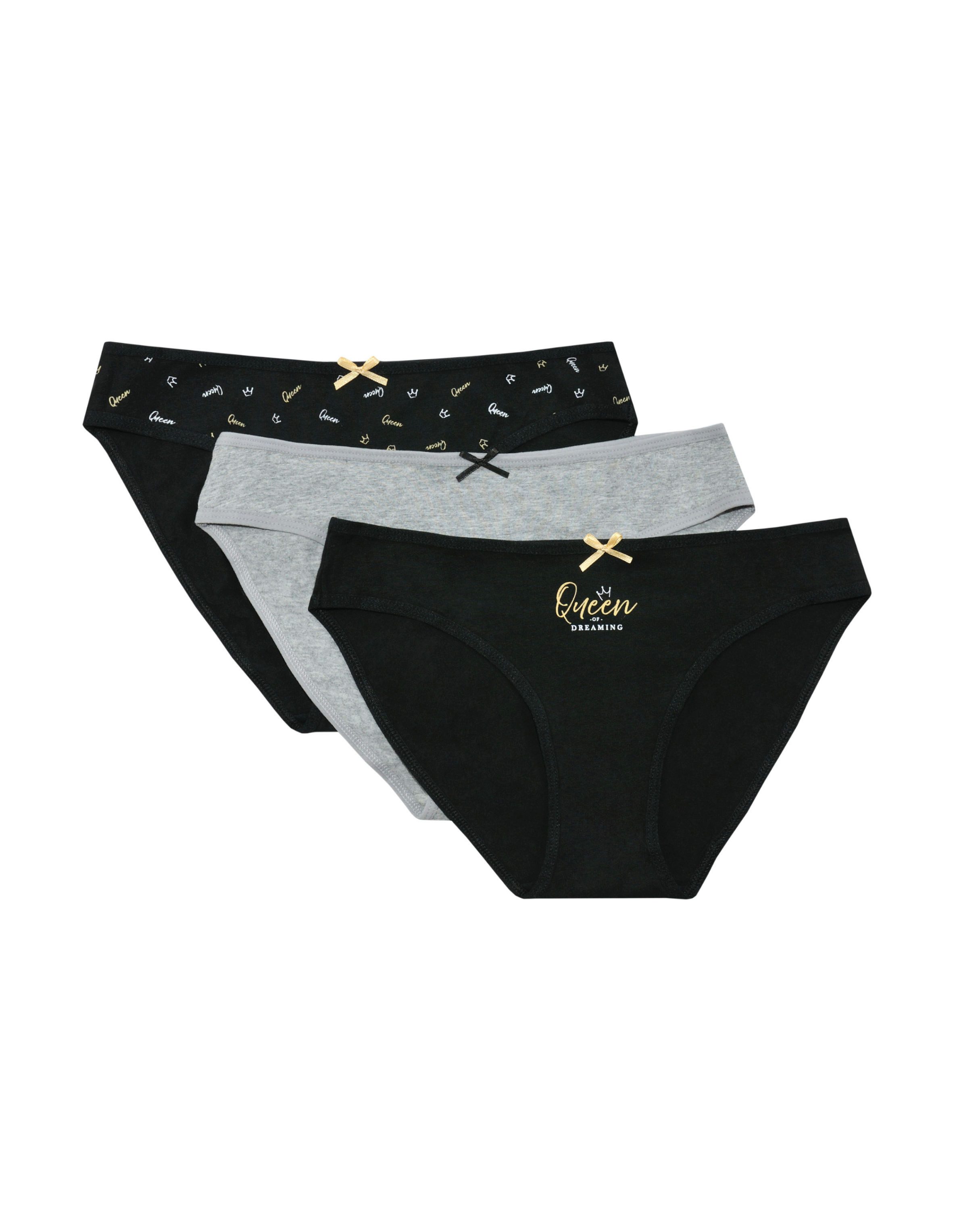 Henderson Slip Slip Mi Mi im 3er Pack, nahtlos, Animal Print, Baumwoll Jersey (3er-Pack)