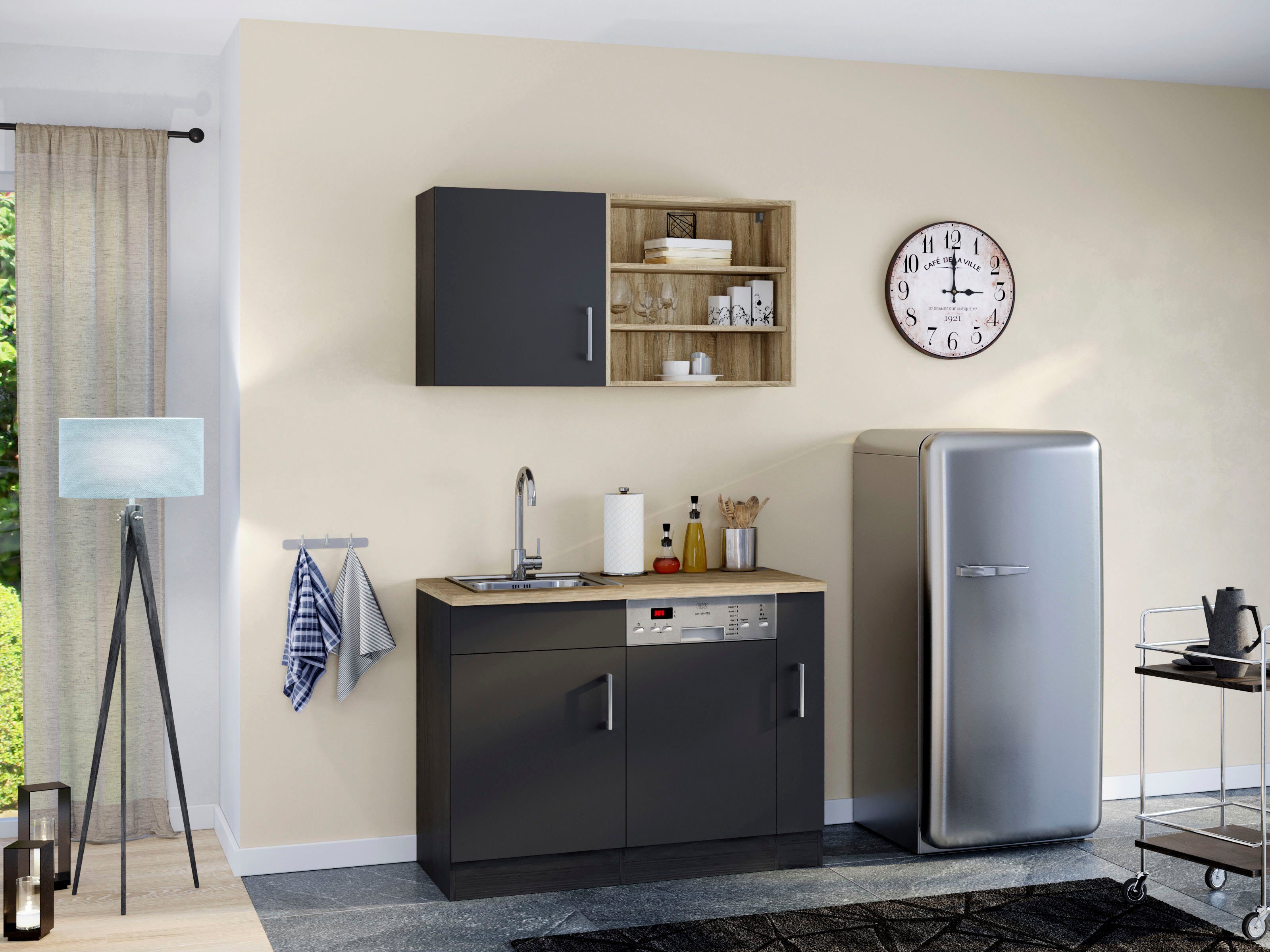 KOCHSTATION Pantryküche KS-Mali, Breite 110 cm, günstig online kaufen