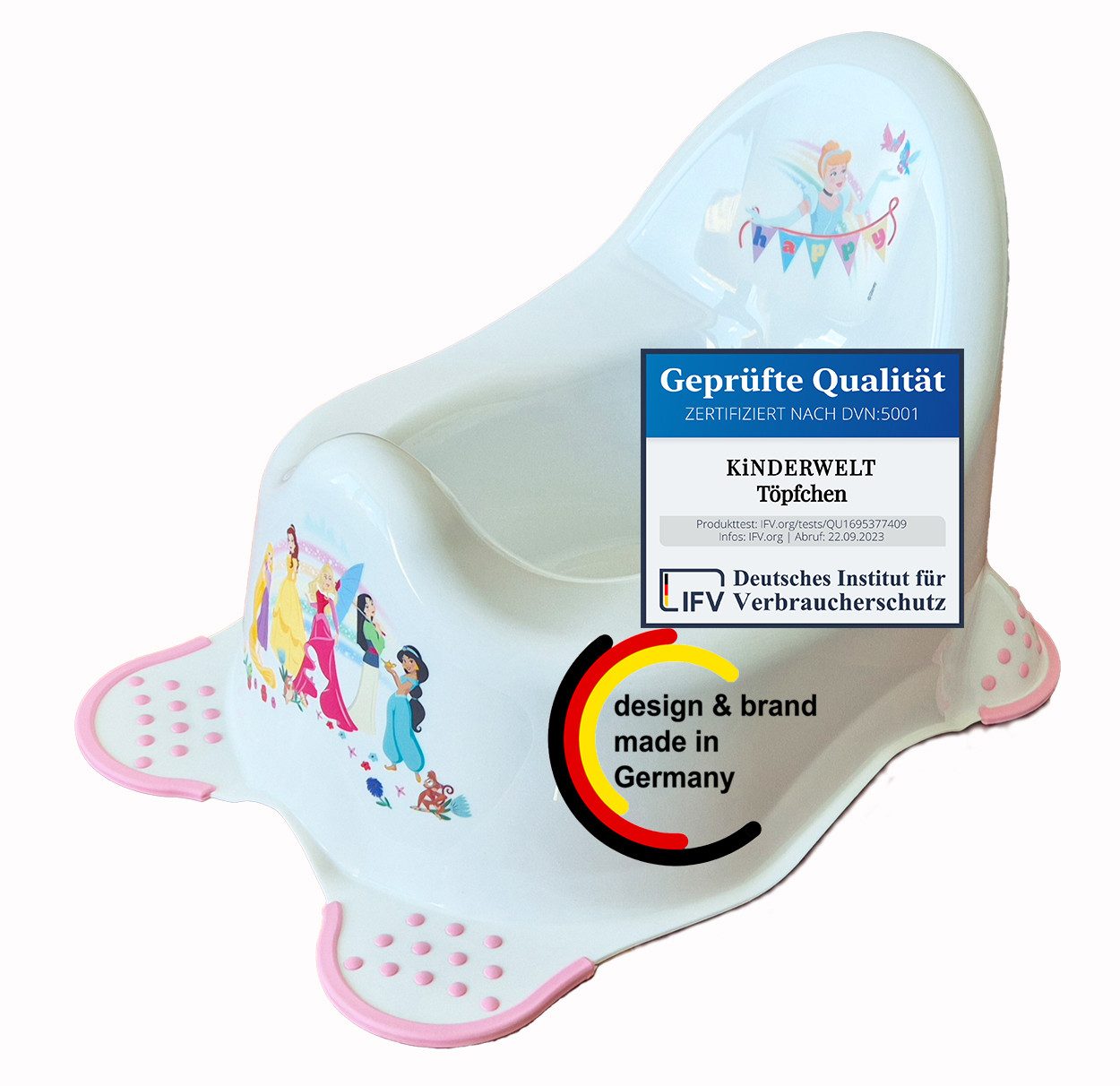 KiNDERWELT Töpfchen KiNDERWELT Premium Töpfchen für Kinder und Babys, Prinzessin Design