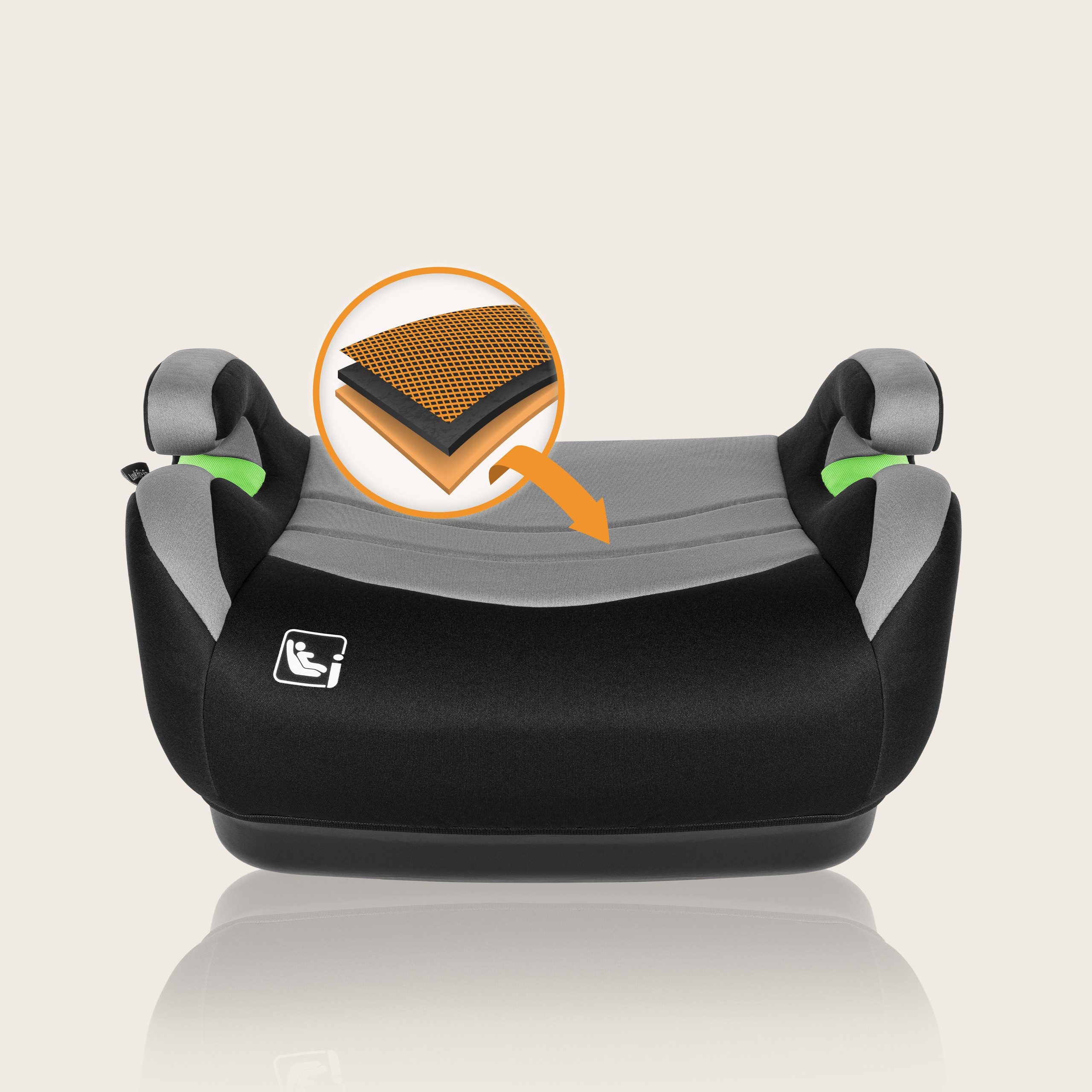 lionelo Kindersitzerhöhung LUUK FIX I-SIZE, ab: ab 2 Jhre, bis: bis zu 4 Jahre oder länger, ab: 125,00 cm, bis: 150,00 cm, (Set), ISOFIX / I-SIZE / Maschinenwas – Bild 4 von 5