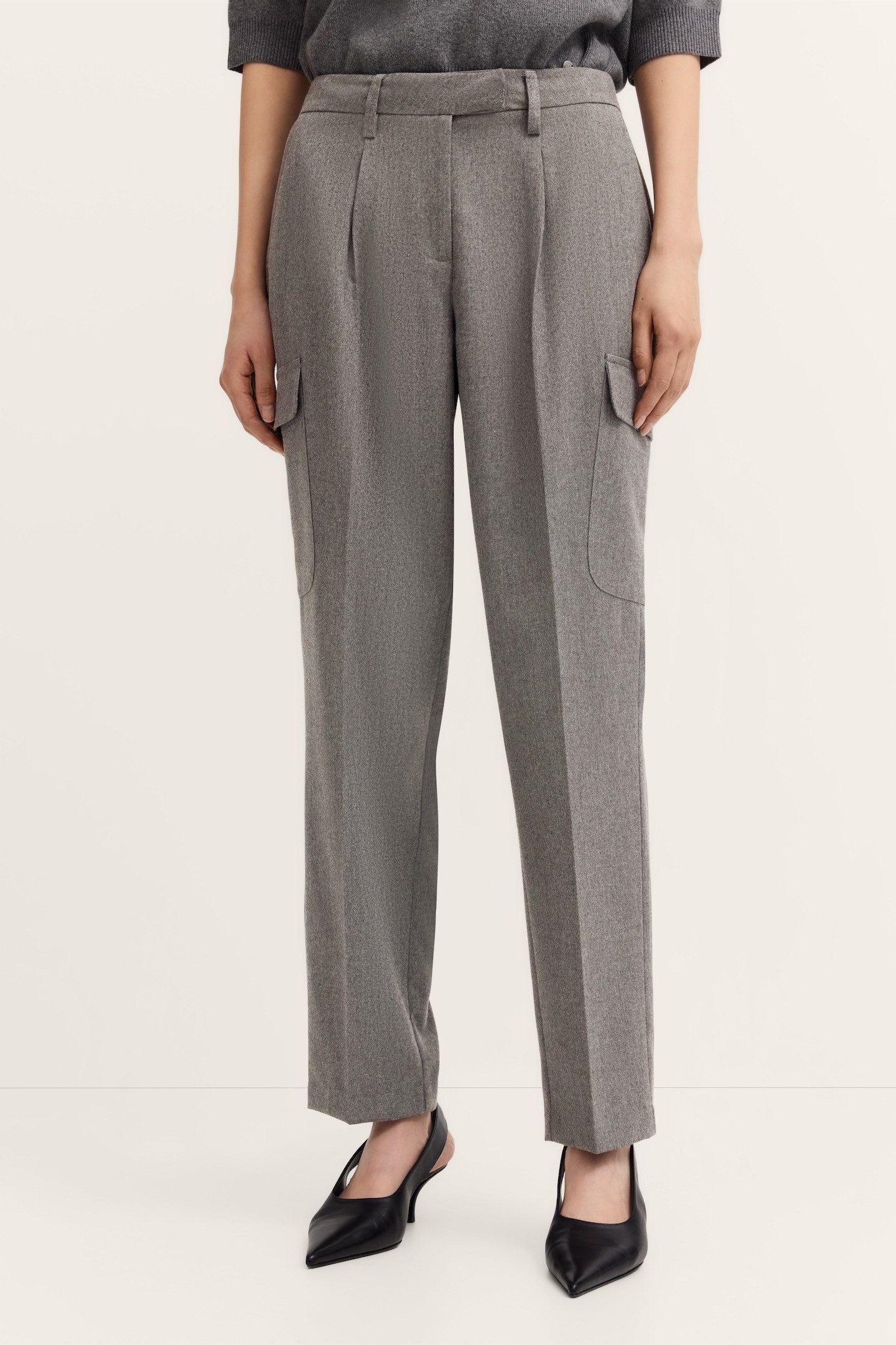 bugatti Cargohose Stretch-Mix mit Bundfalte & normaler Passform