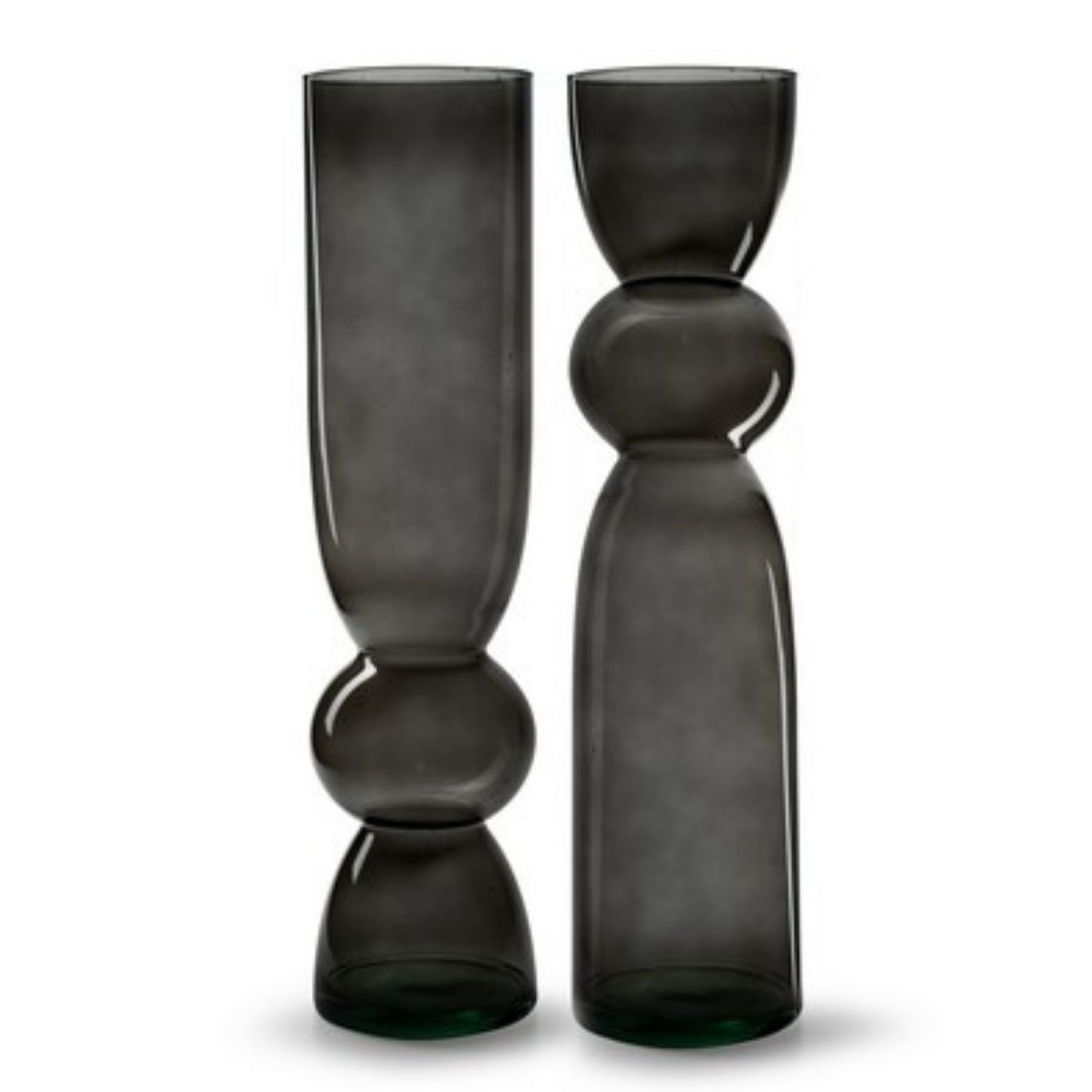 Hakbijl Glass Bodenvase SMOKE, Rauchglas