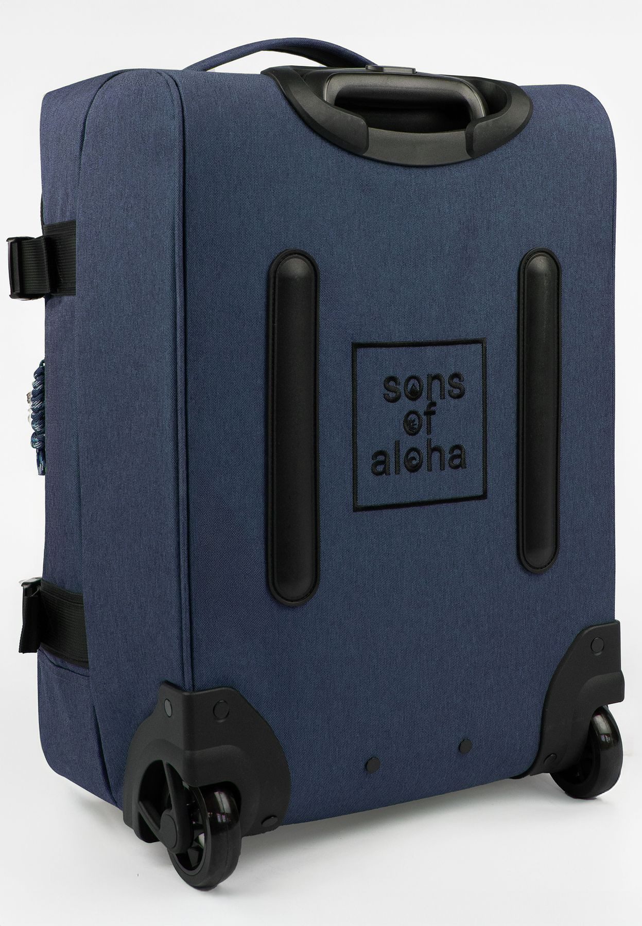 SONS OF ALOHA Koffer Backpacker Rucksack mit Rollen 3 in 1 Handgepäck  55 cm, 2in1 Hybrid Handgepäck Koffer 2 Rollen & Rucksack aus Plastikflaschen