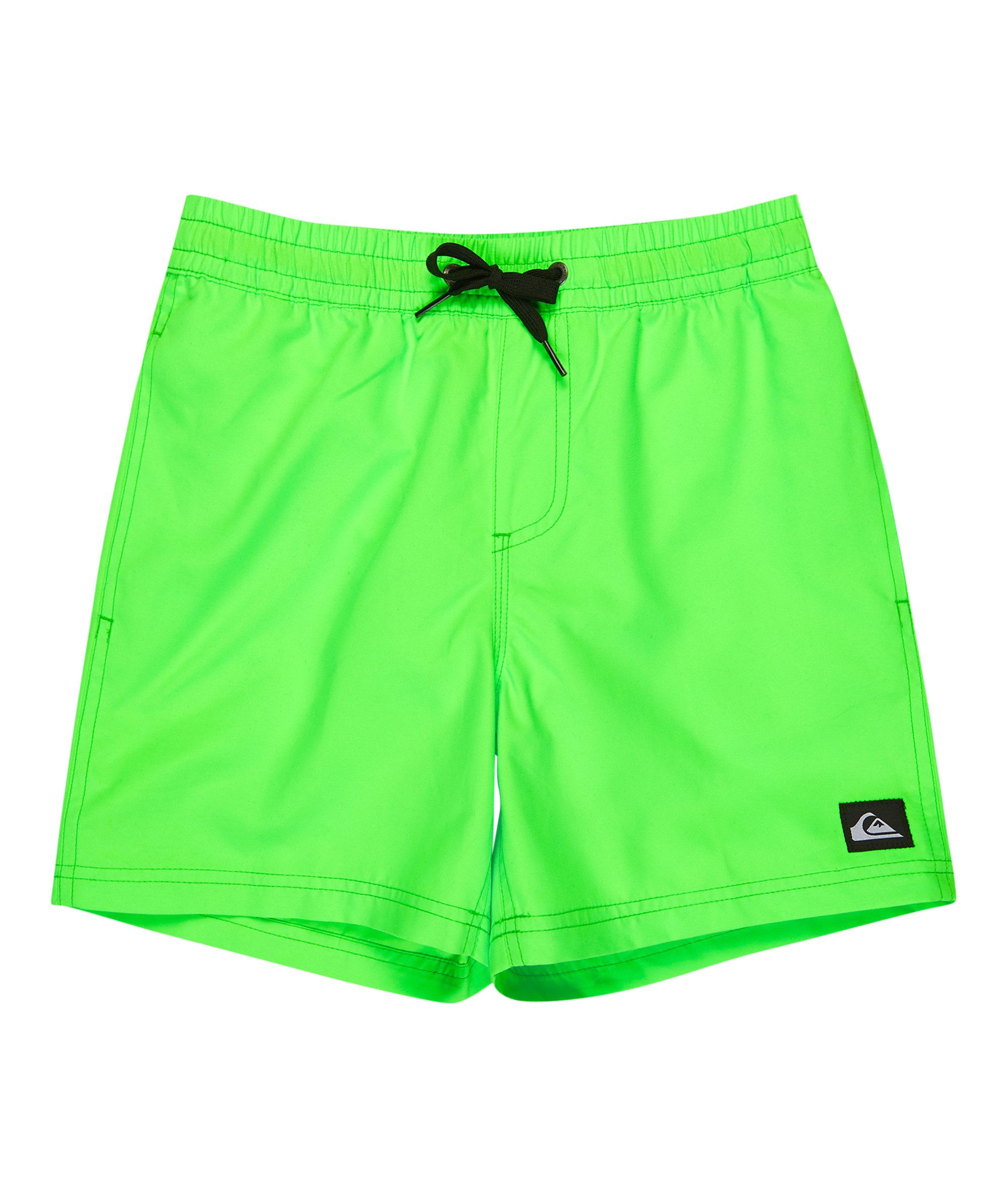 Quiksilver Badeshorts EVERYDAY VOLLEY YTH 14 für Kinder und Jugendliche, unifarbenes Design, mit Badge