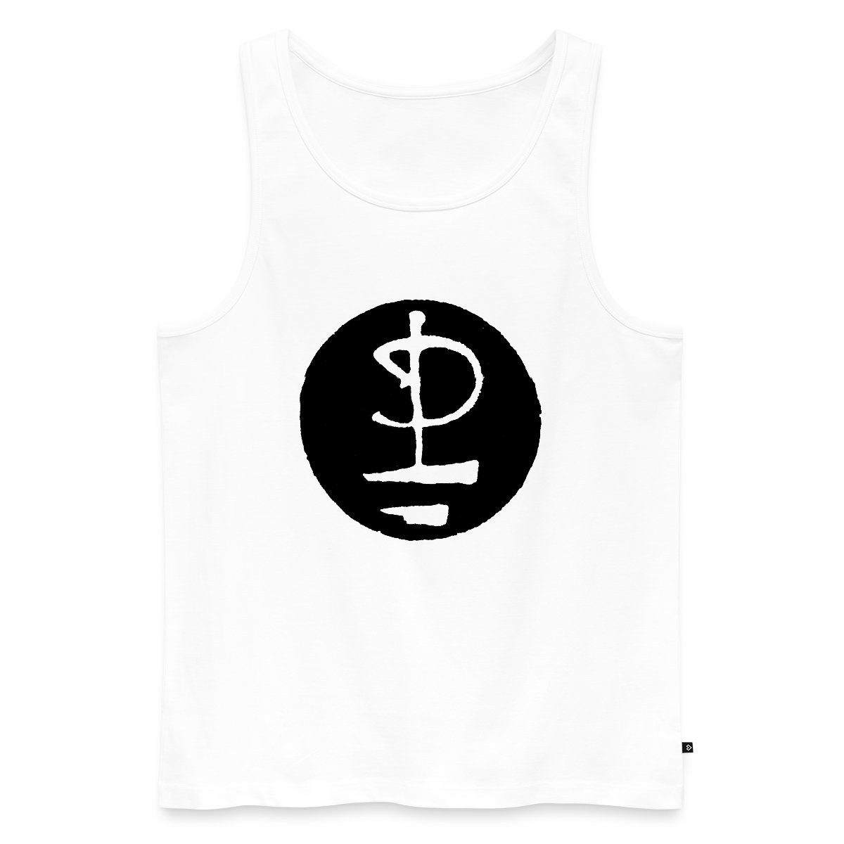 Spreadshirt T-Shirt Pink Floyd Logo Schwarz Weiß Männer Premium Tank Top (1-tlg)