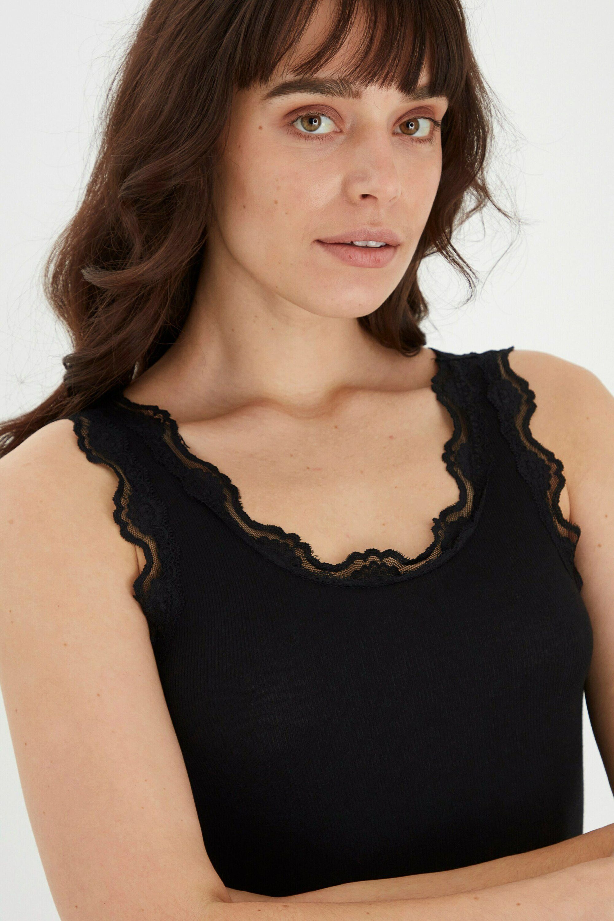 fransa Shirttop FRHizamond (1-tlg) Spitze