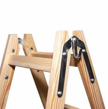 VaGo-Tools Vielzweckleiter VaGo Holzleiter Leiter Trittleiter 2 x 4 Stufen (Stück)