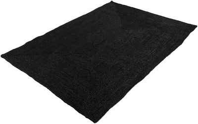 Teppich Nele Juteteppich Naturfaser, carpetfine, rechteckig, Höhe: 6 mm, geflochtener Wendeteppich aus 100% Jute, quadratisch und als Доріжка