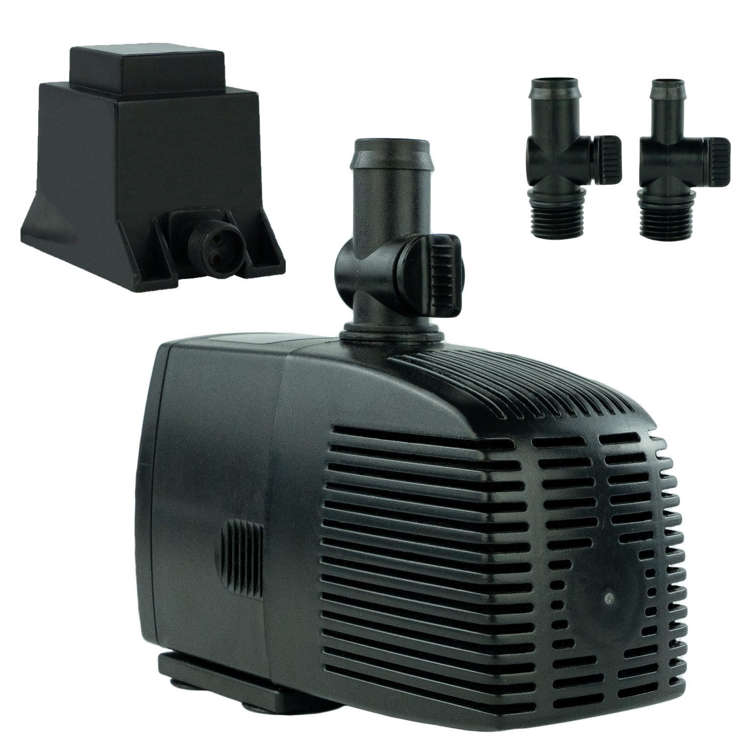 Teichpumpe 12 V – 1.500 L/H, 25 Watt, 7m Kabel, 250 cm Förderhöhe
