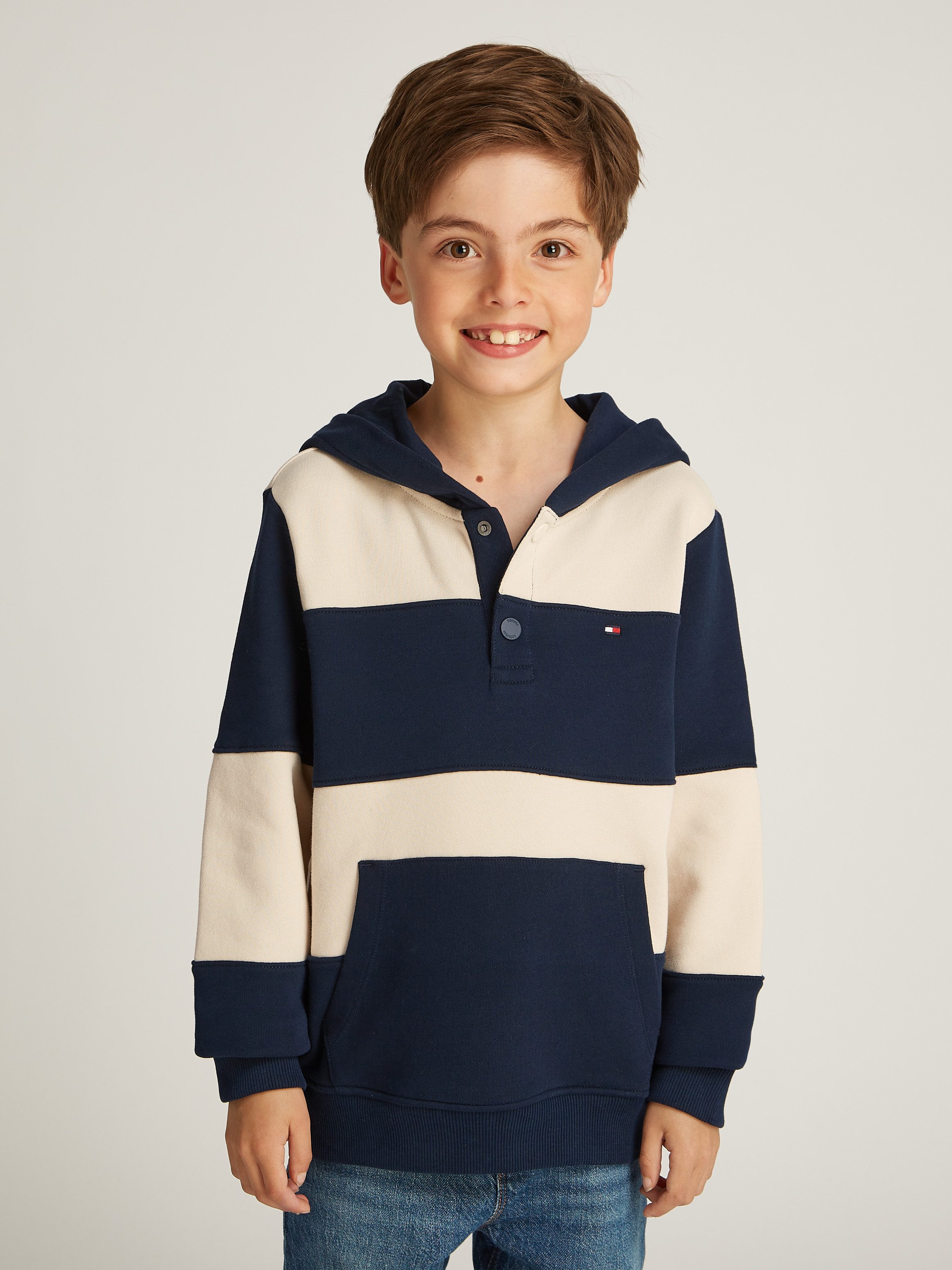 Tommy Hilfiger Kapuzensweatshirt STRIPED REG HOODIE günstig online kaufen
