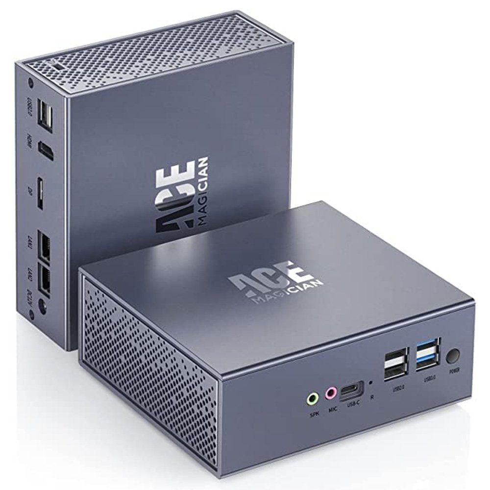 ACEMAGICIAN Mini-PC (Intel Alder Lake-N-Prozessor, ‎Intel® UHD Graphics, 8  GB RAM, 256 GB SSD, Business-Mini-Computer mit WiFi 5, BT 4.2, 4K-Dual-Display,  Typ-C)