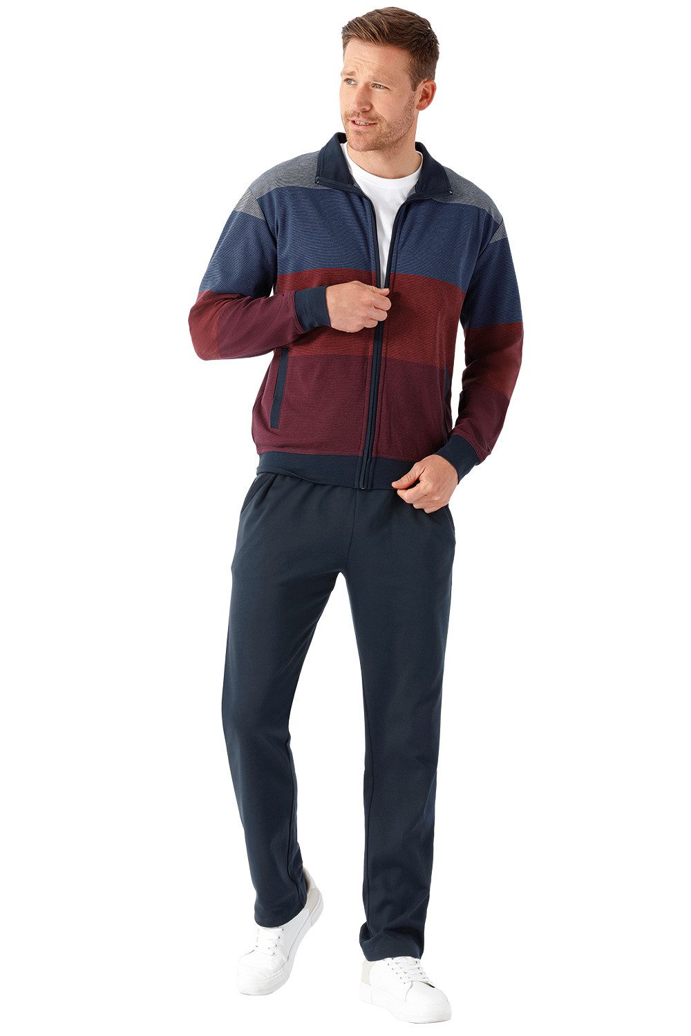 Hajo Hausanzug lang Jacke & Hose Herren Freizeitanzug Klima Komfort