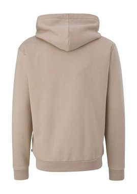 QS Longsweatshirt Casual (1-tlg) mit Kapuze, Tasche, Reißverschluss, langarm, 1 Stück