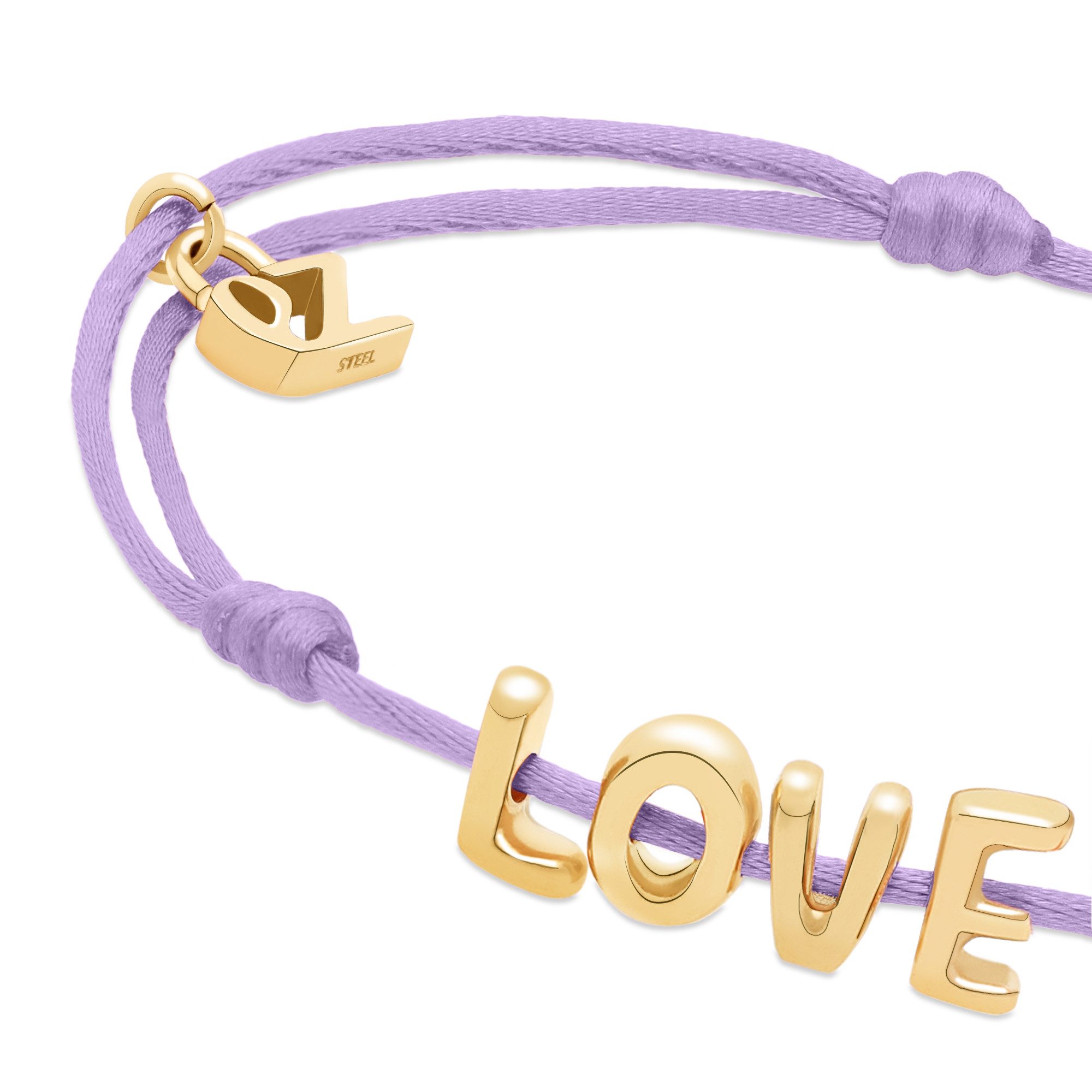 Echtzeit Armband Schmuck Geschenk Edelstahl-Nylon-Armband Love Letters