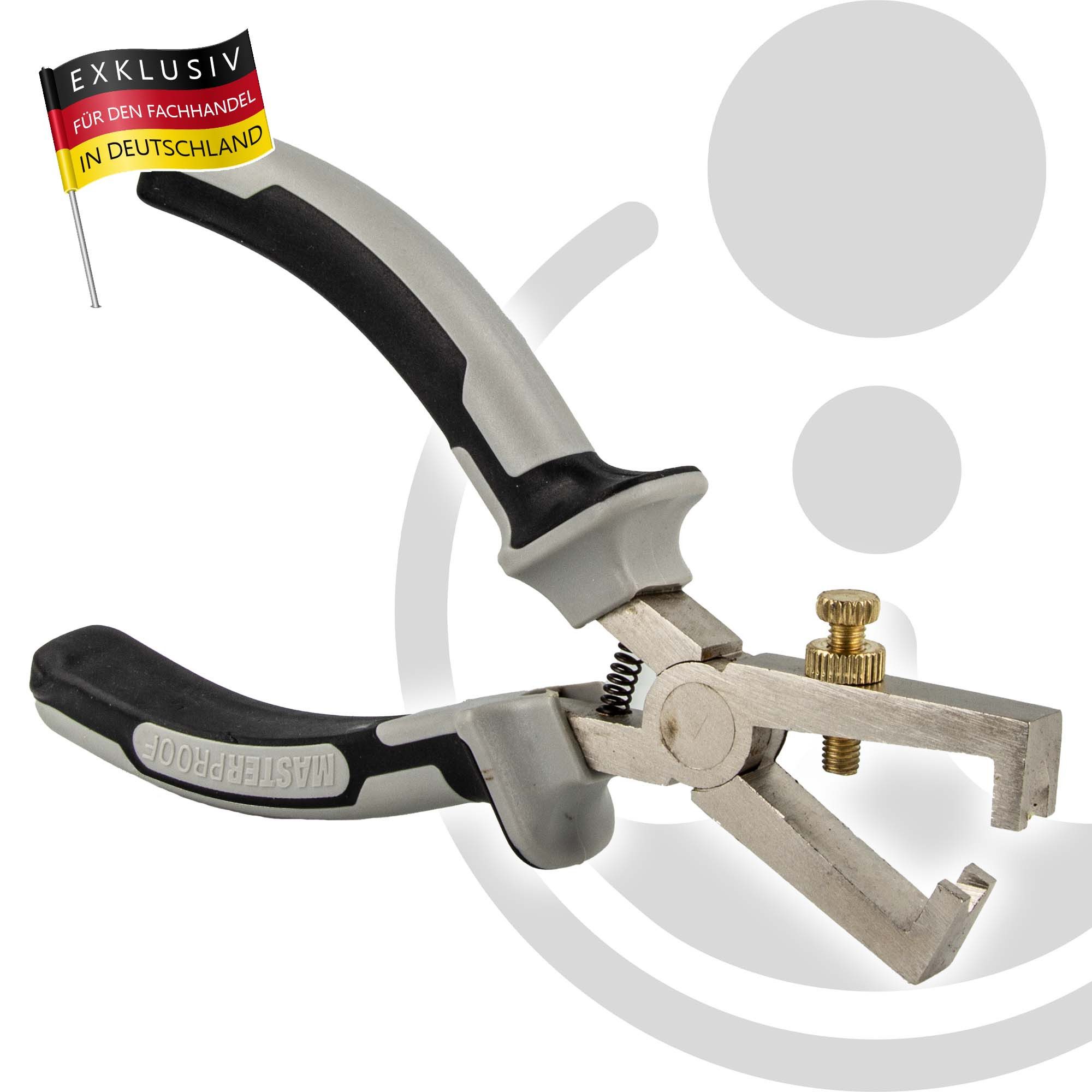 Thumbnail - MASTERPROOF PROFESIONAL Abisolierzange Abisolierzange 160 mm, 2-K Griff, mit Öffnungsfeder