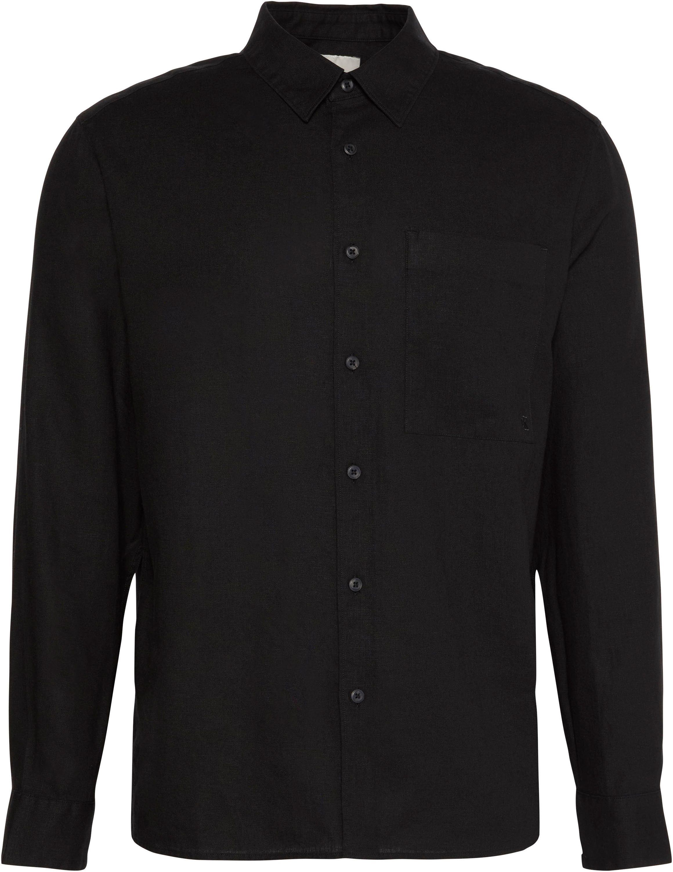 Calvin Klein Leinenhemd SOLID LINEN CLASSIC Kentkragen, Regular Fit, Leinen-Viskosemix