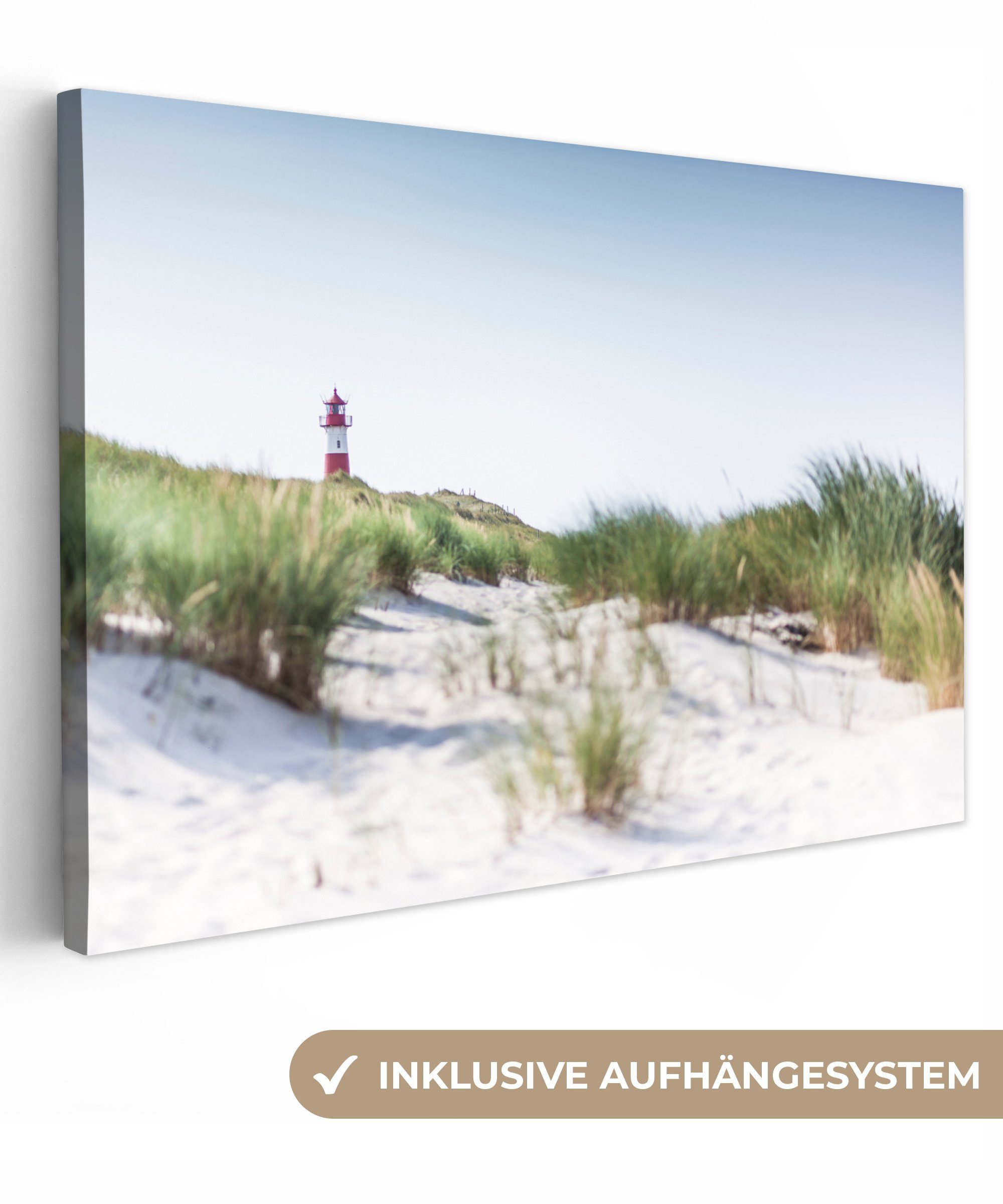 OneMillionCanvasses® Leinwandbild Liste Leuchtturm in den günstig online kaufen