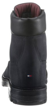 Tommy Hilfiger HILFIGER PADDED NUBUCK BOOT Schnürboots mit weich gepolstertem Schaftrand