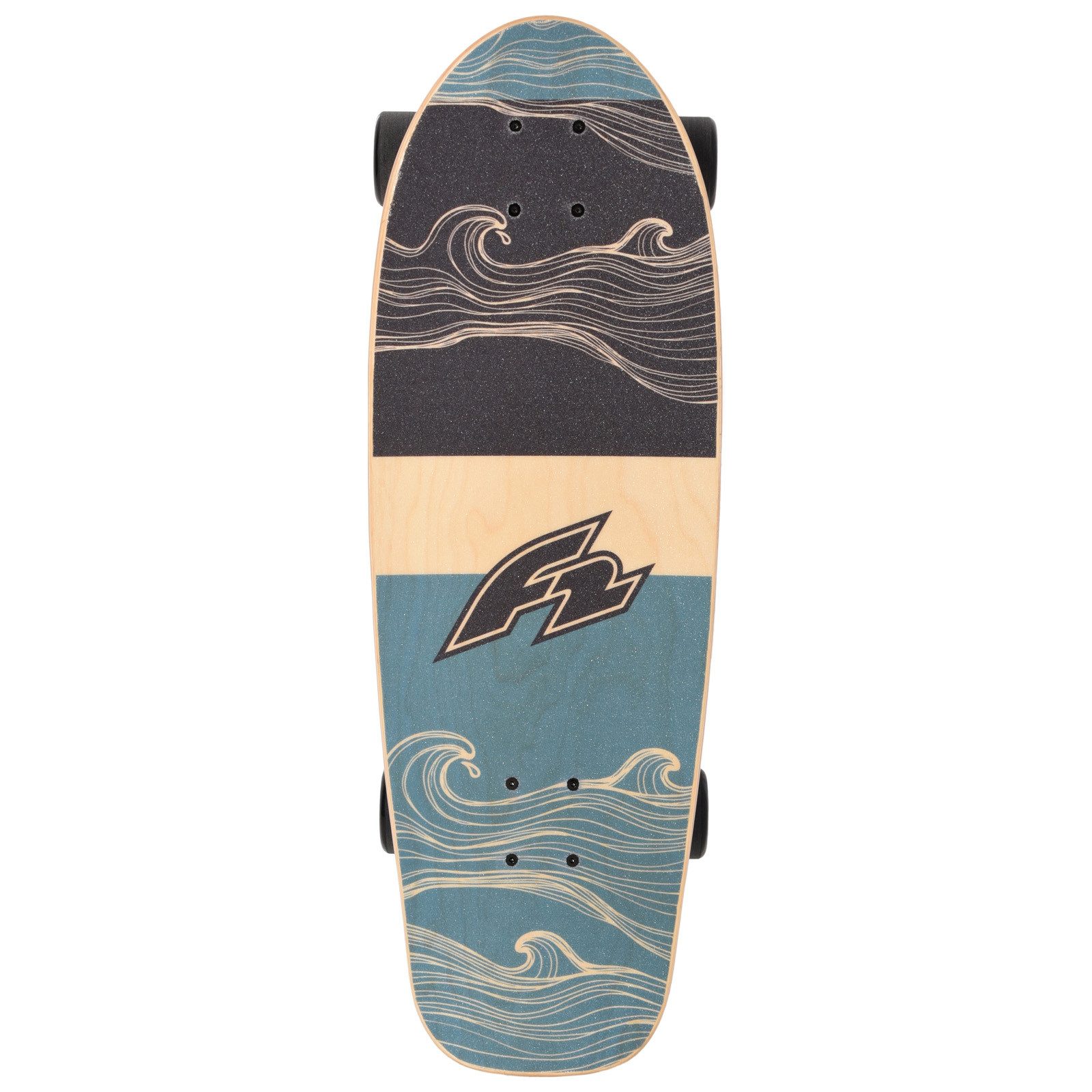 F2 Skateboard F2 Komplett Board Carving Board 9" Blau 2024/25