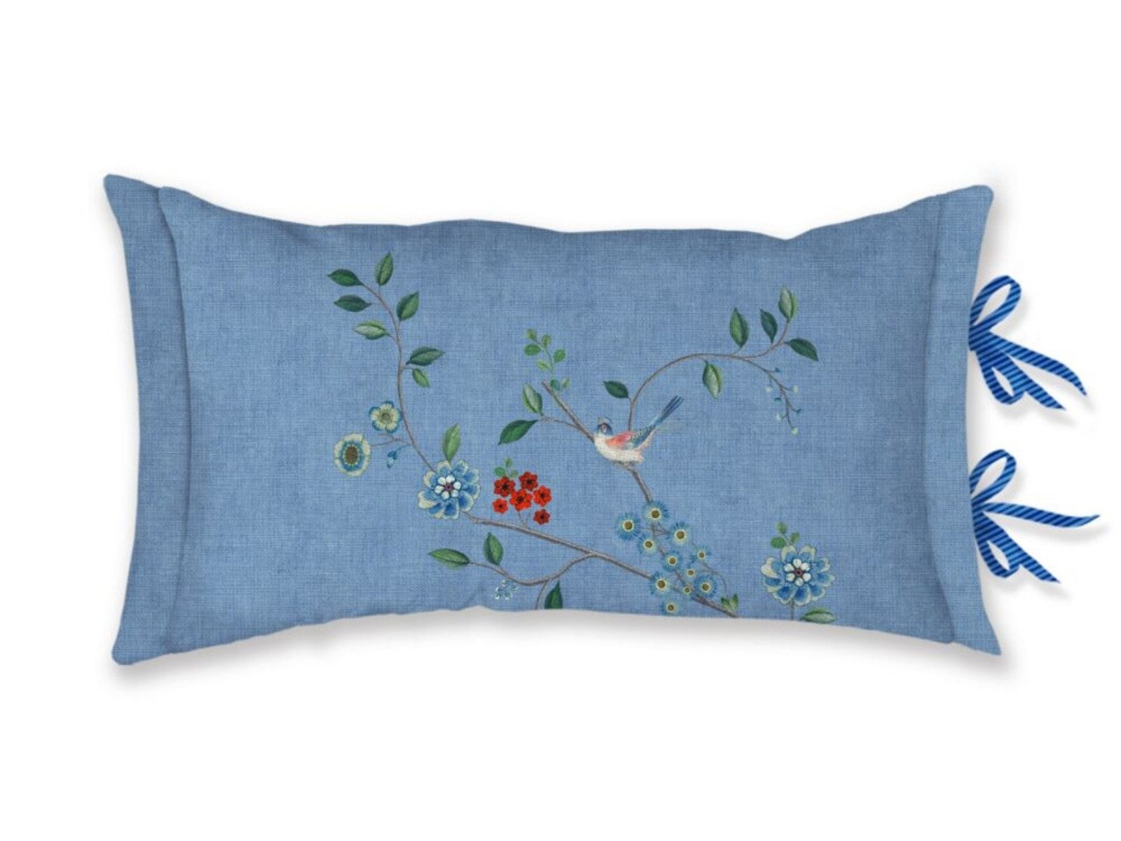 PiP Studio Dekokissen Desi Garden Kissen blau 35x60cm (1 Stück)
