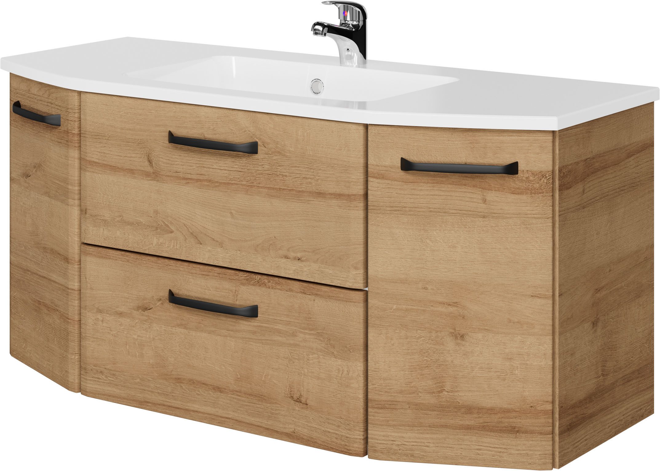 Saphir Waschtisch Quicket 318, mit Keramikbecken, 112cm breit (2-St)