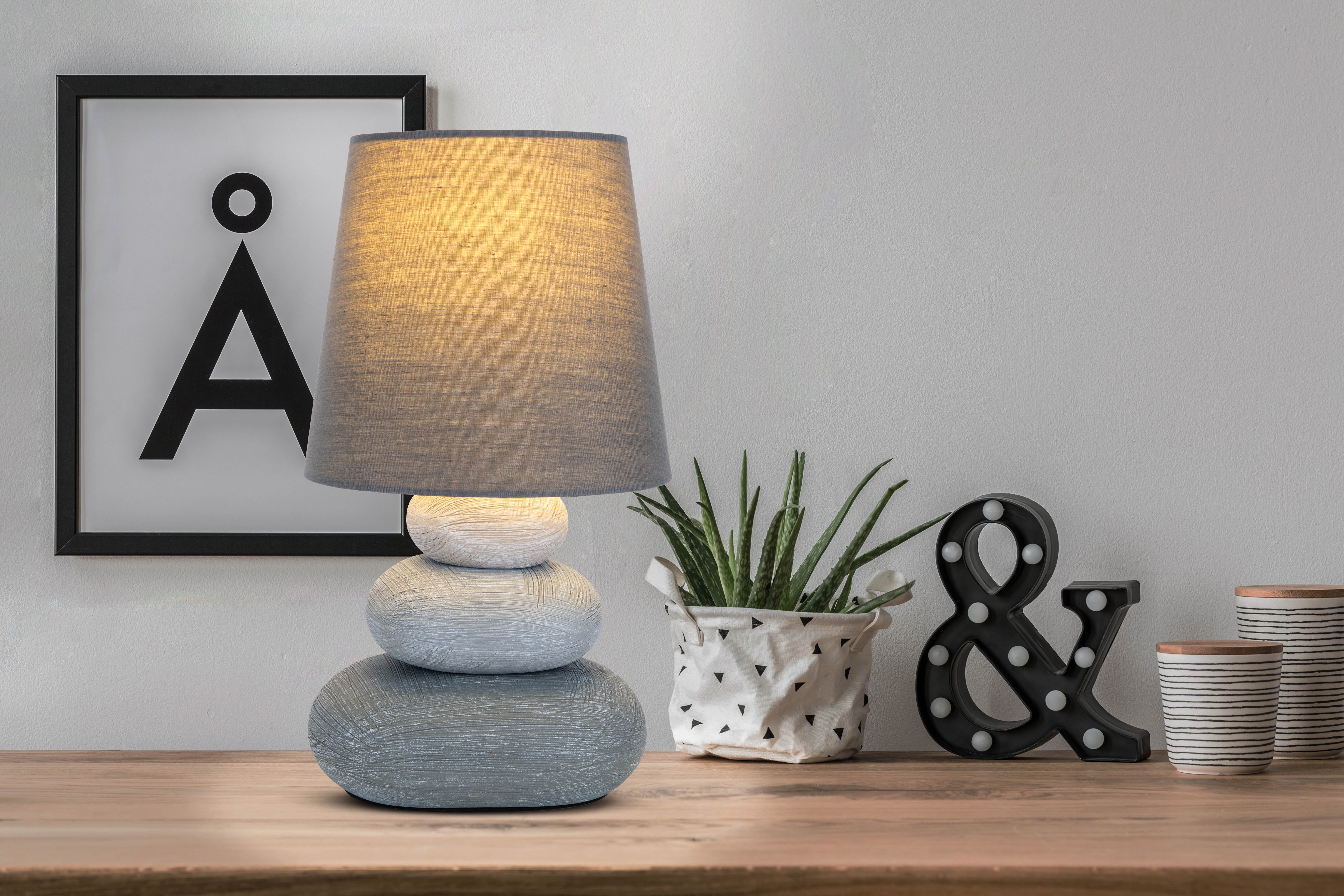 näve LED Tischleuchte Stoney, ohne Leuchtmittel, günstig online kaufen