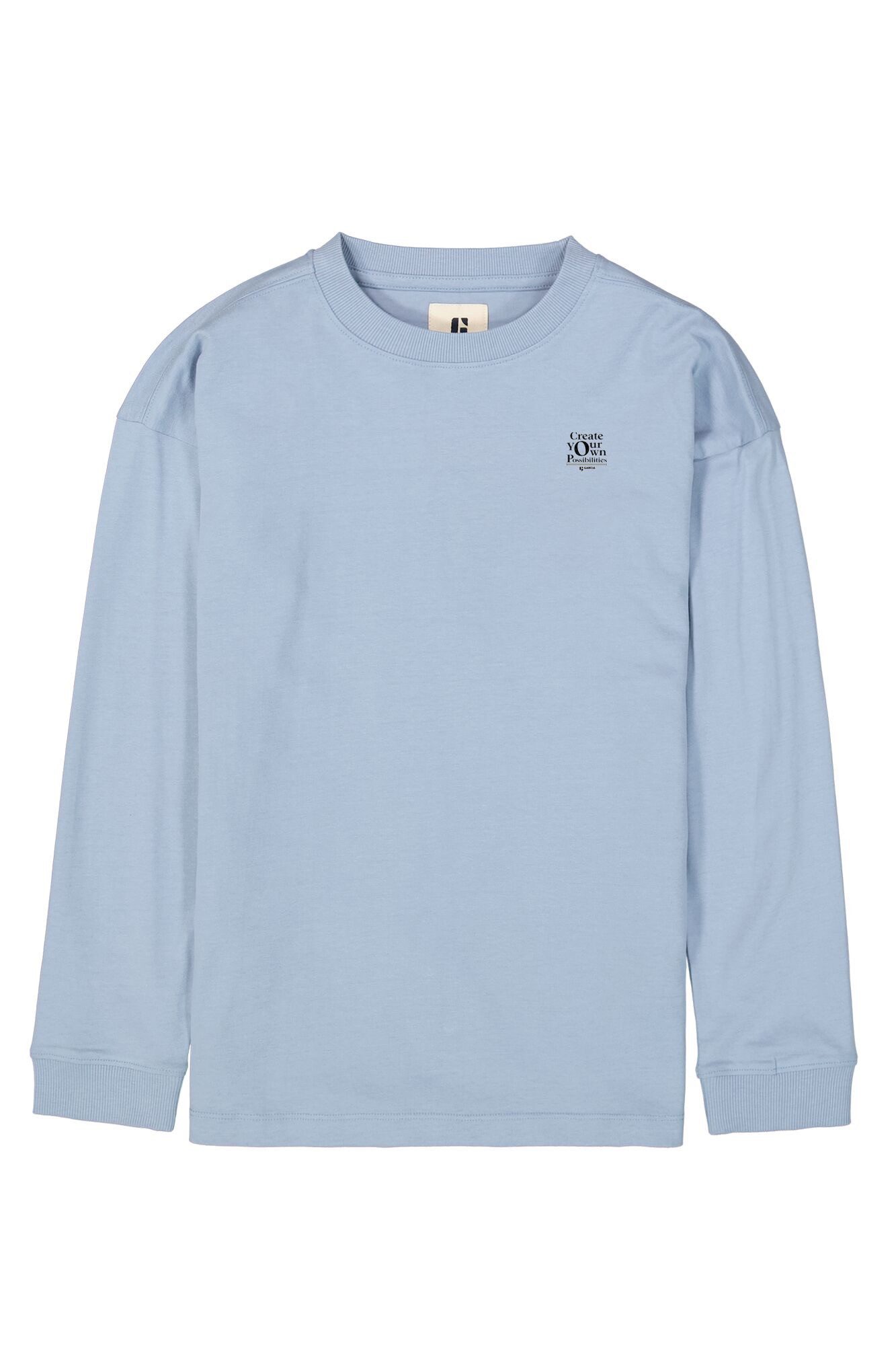 Langarmshirt Hellblaues Langarmshirt mit Rückenprint (G-S43402-4136)