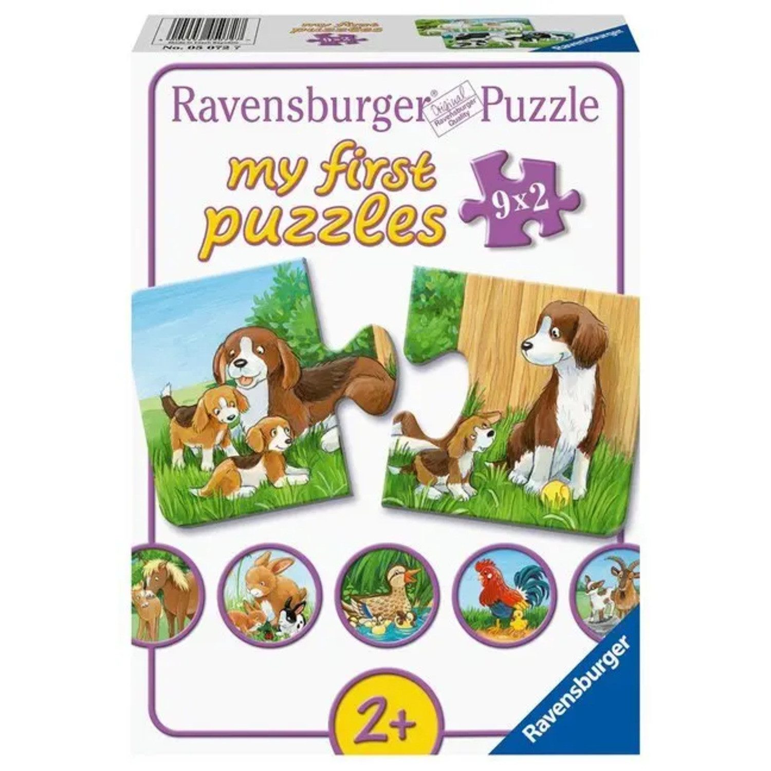 Ravensburger Пазлы Ravensburger Kinderpuzzle - 05072 Tierfamilien auf dem Bauernhof -..., 19 Пазлыteile