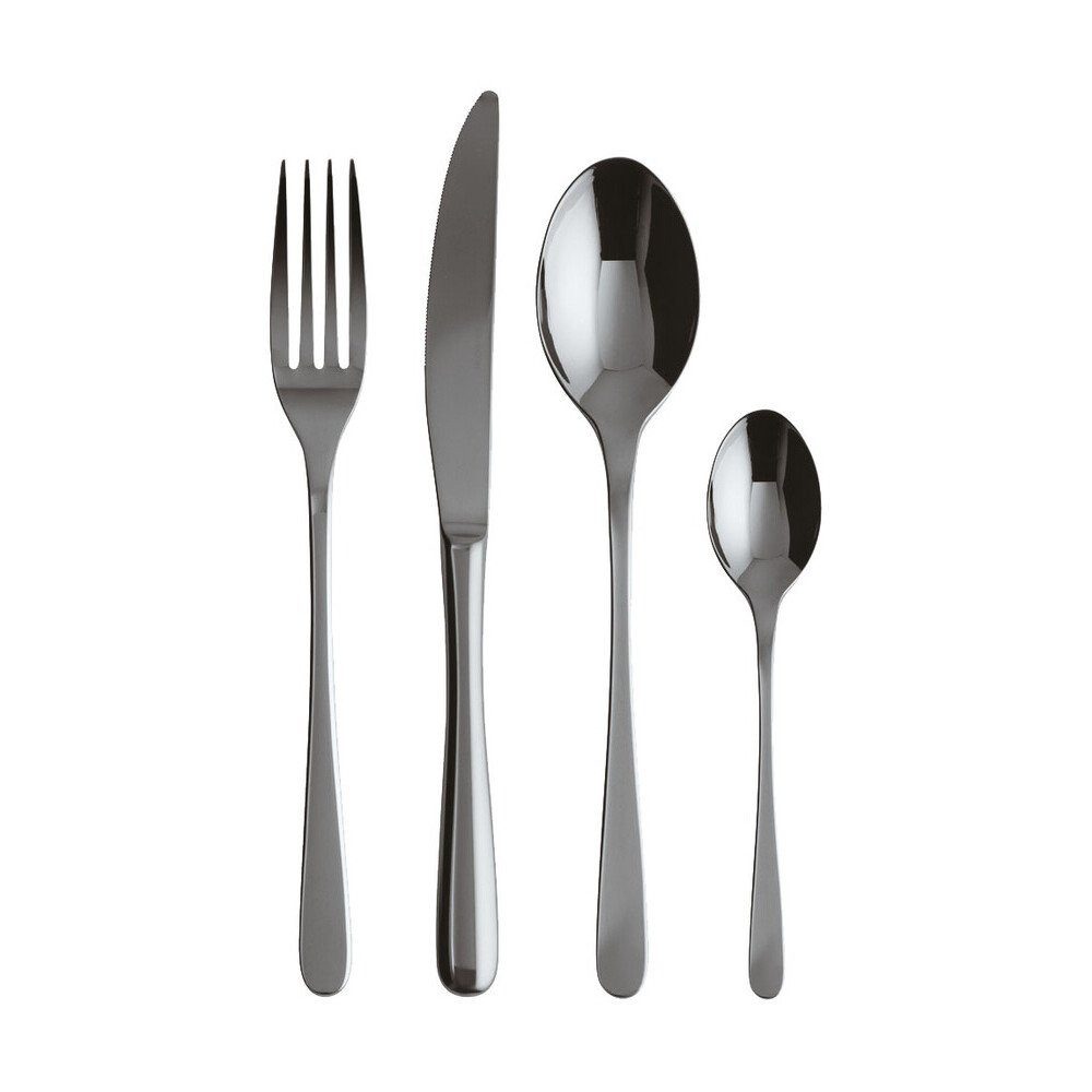 sambonet Besteck-Set Besteck-Set 24-tlg. Taste PVD Black (24-tlg), Edelstahl 18-10, Besteck-Set, Edelstahl 18-10, schwarz