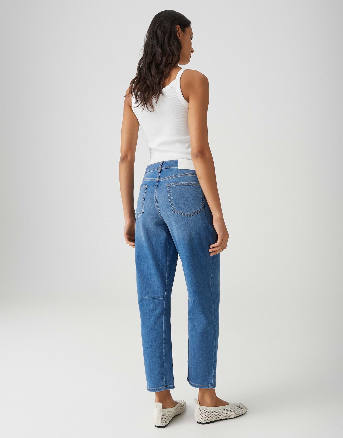 OPUS PANTS Relax-fit-Jeans MELLY RELAX mit Powerstretch Mid Rise verdeckter Zip-Fly, weicher Griff, authentische Waschung – Bild 3 von 5