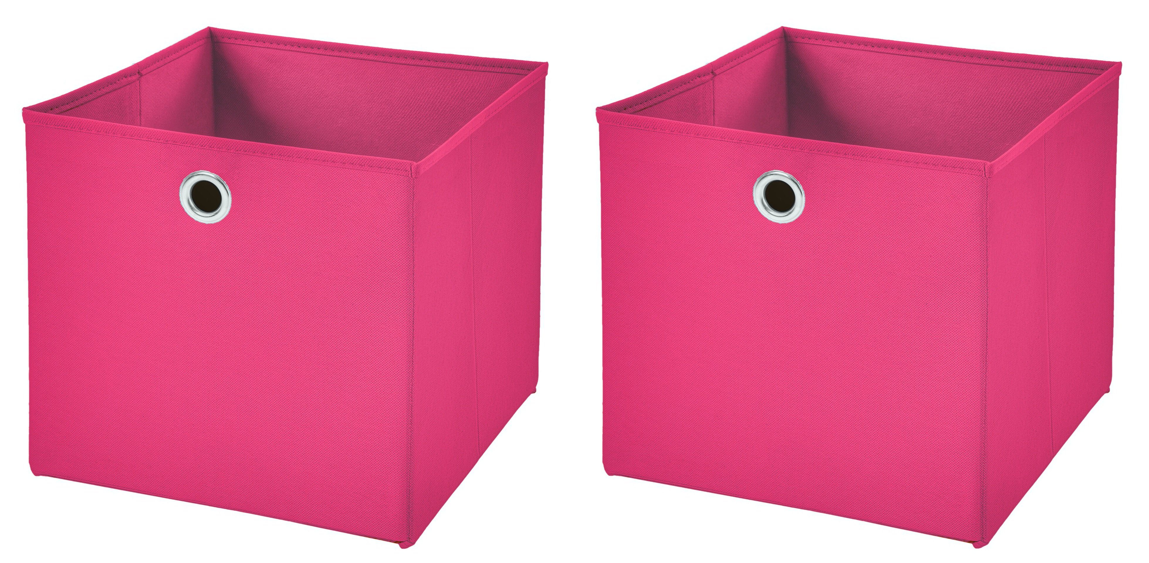 StickandShine Faltbox 2 Stück 32 x 32 x 32 cm Faltbox ohne Deckel Stoffbox  Aufbewahrungsbox (4er SET 32x32x32) in verschiedenen Farben 32cm