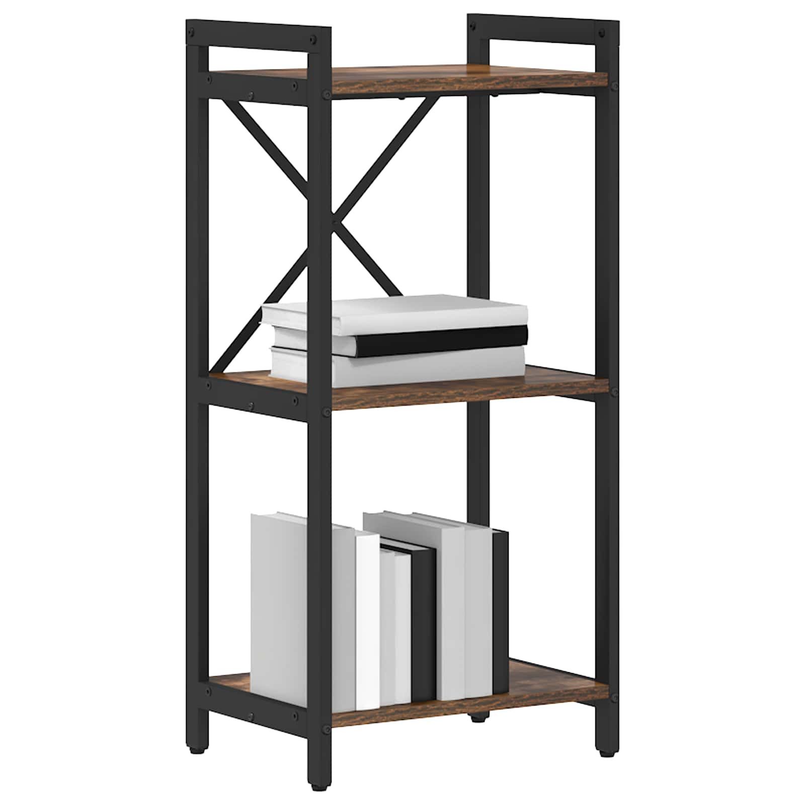 vidaXL Bücherregal Bücherregal Geräucherte Eiche 40 x 30 x 85 cm Holzwerkst günstig online kaufen