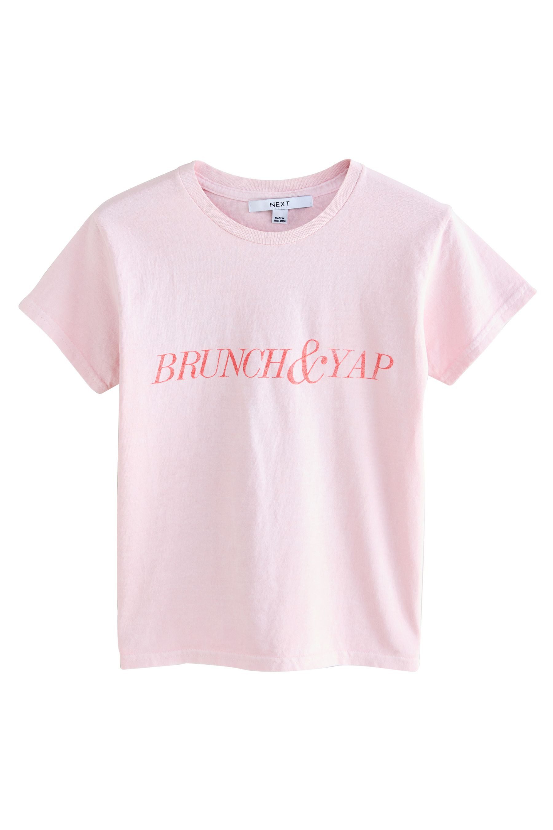 Next T-Shirt Schmaler geschnittenes T-Shirt mit günstig online kaufen