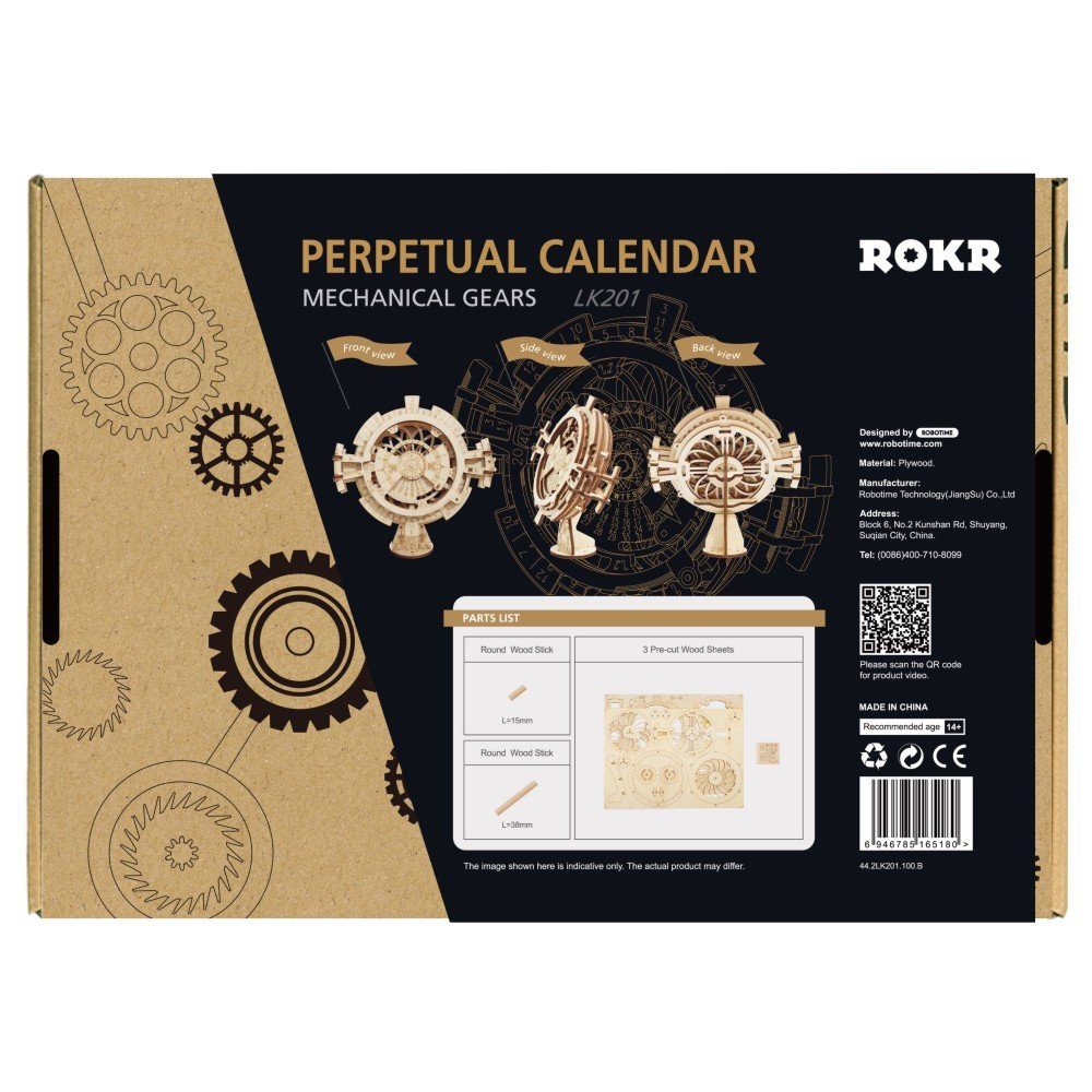 Puzzleteile 3D-Puzzle Calendar, ROKR Perpetual 26