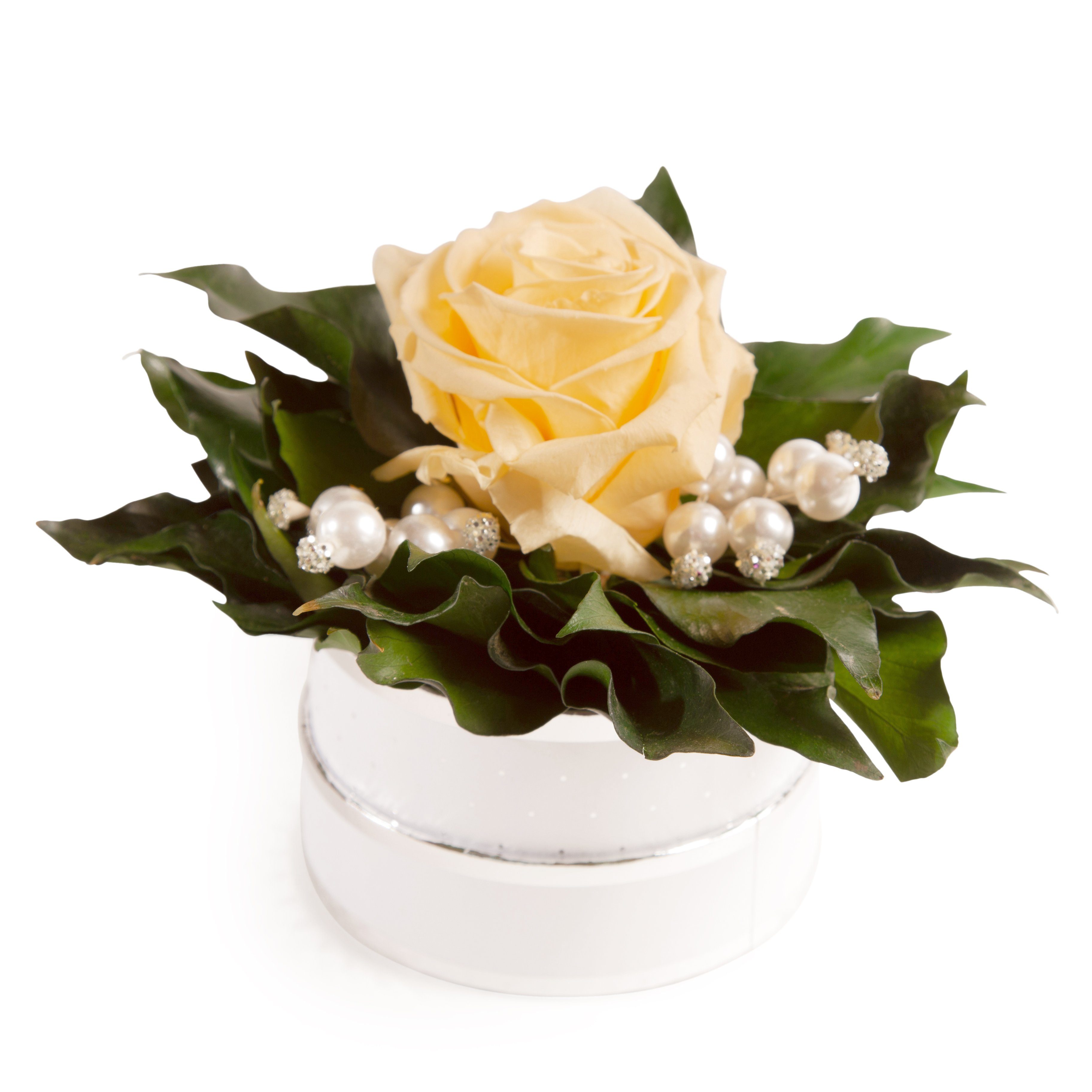 Kunstblume Infinity Rosenbox Diamonds and Pearls günstig online kaufen