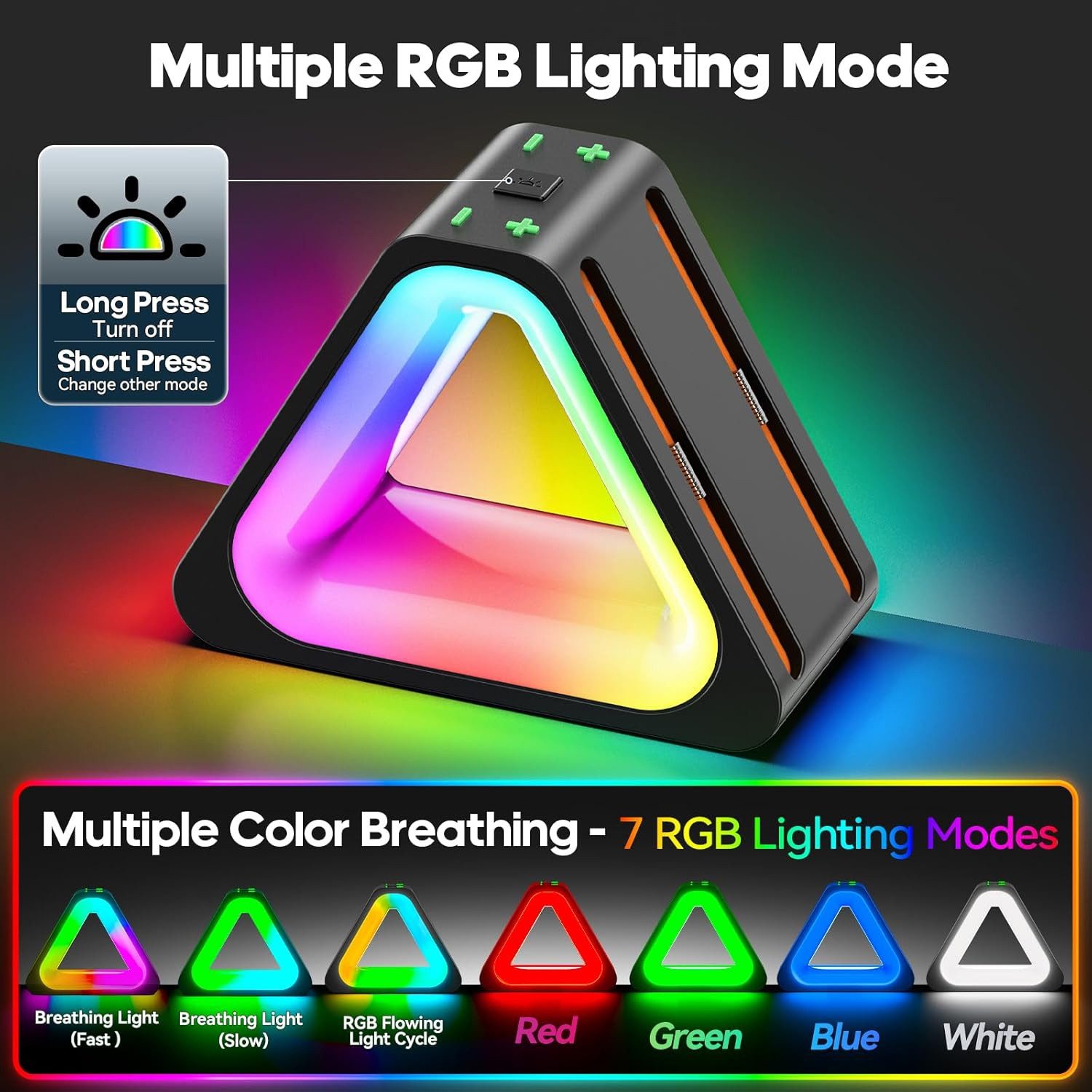 zggzerg Ladestation für Joy Con, Switch 2 Magnetische, Controller Ladegerät Zubehör Nintendo (mit 7 Lichtmodi)