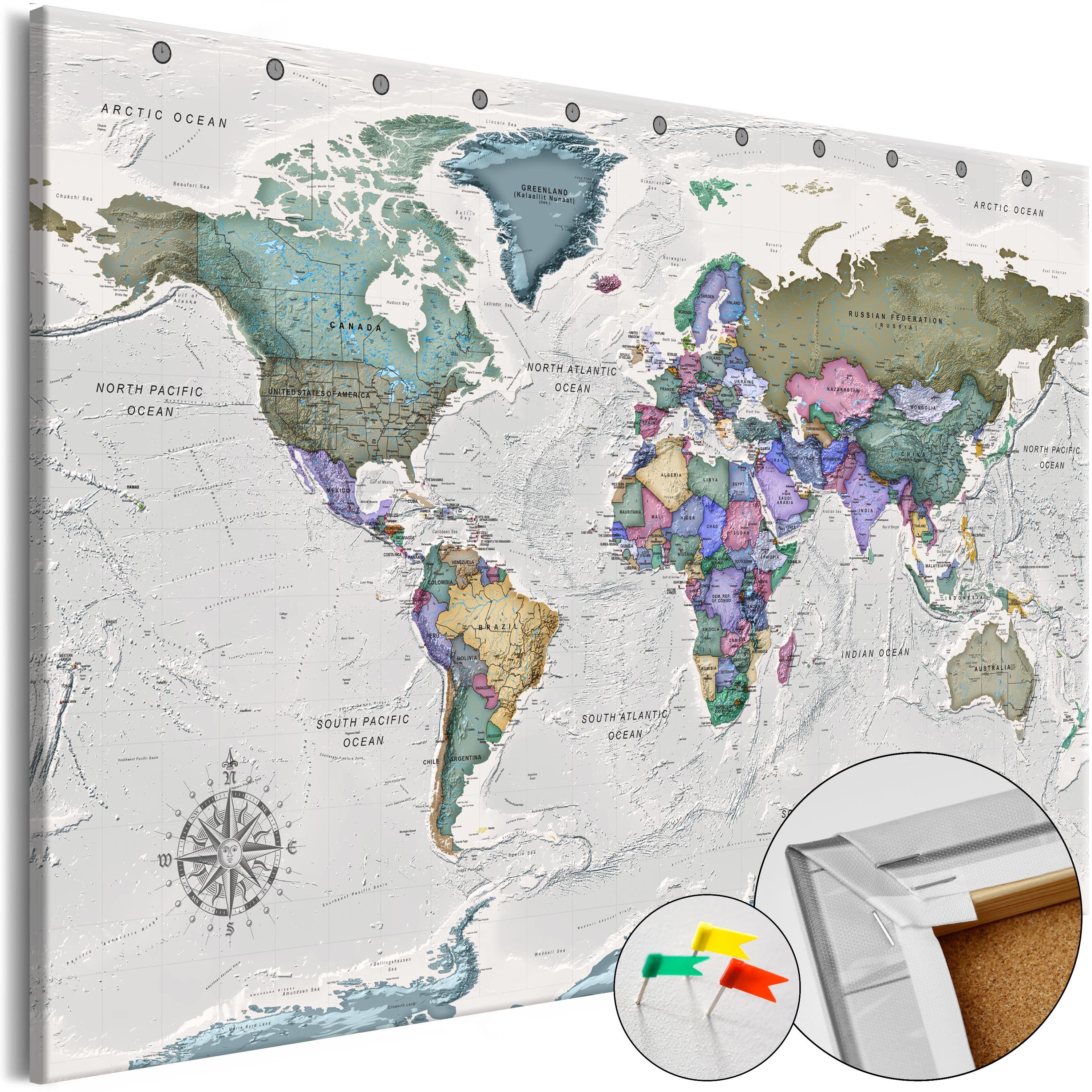 Artgeist Pinnwand World Map] Part) Destinations (1 [Cork Wide