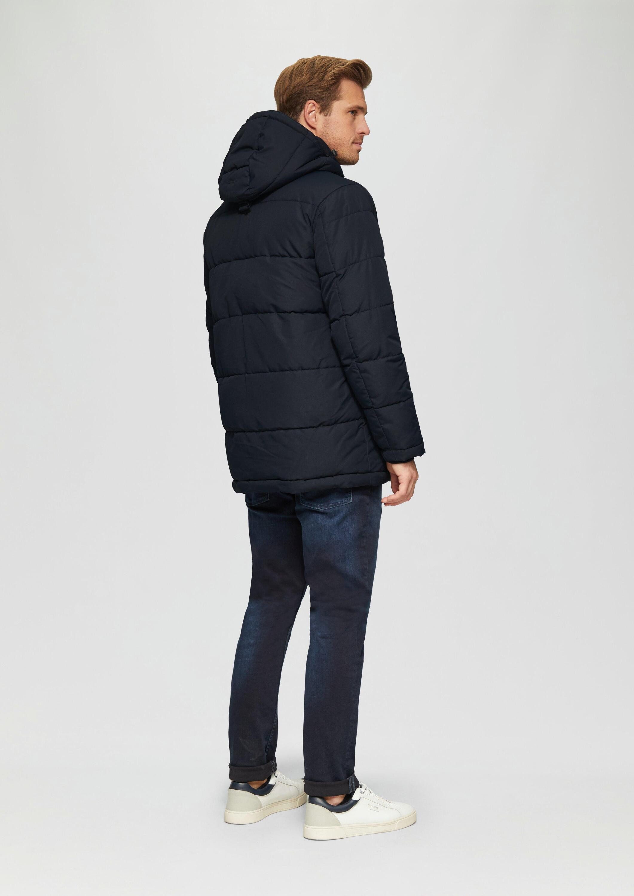 s.Oliver Winterjacke Outdoor-Jacke Gesteppter Parka mit abnehmbarer Kapuze