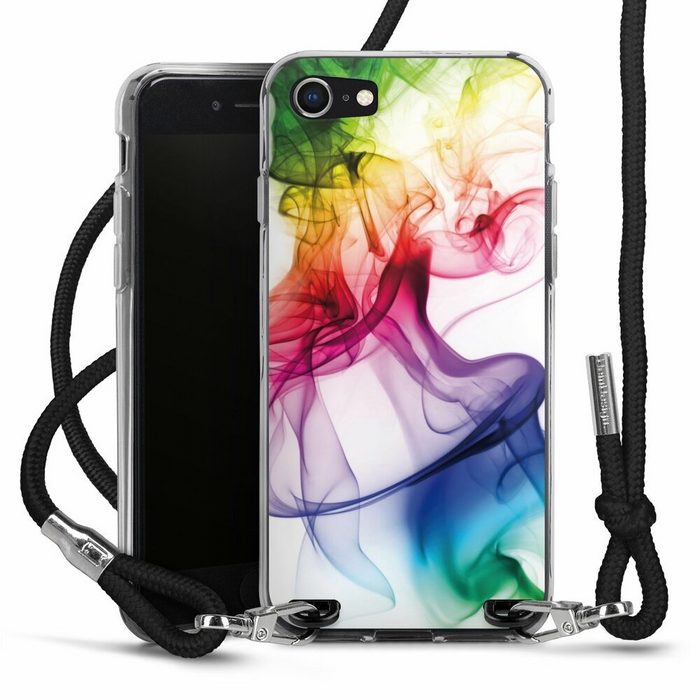 DeinDesign Handyhülle Farbe Wasser Regenbogen Strange waft Apple iPhone 7 Handykette Hülle mit Band Case zum Umhängen
