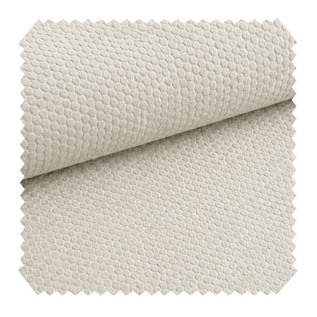 novely® Stoff MAKAO Abverkauf, Leichter Velours-Möbelstoff Feine Wabenprägung 1lfm, Strapazierfähig, Kuschelweich, Meterware, 1lfm