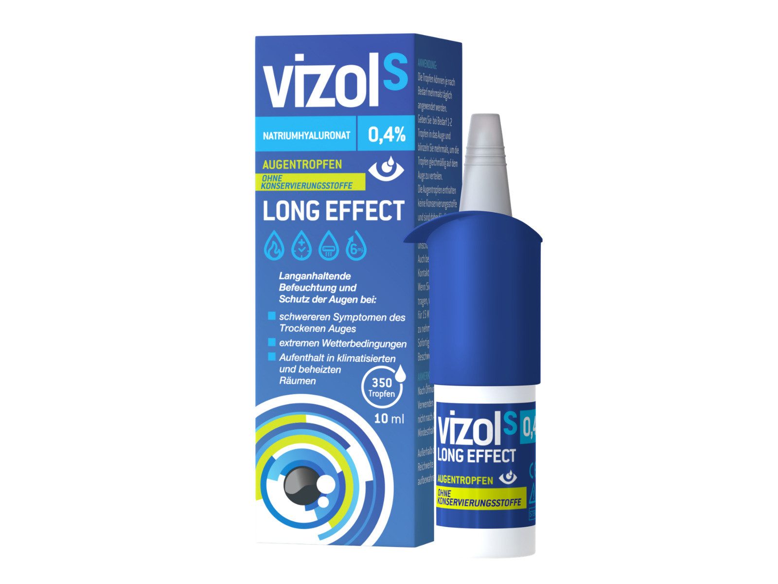 Vizol S Augenpflege-Set 0,4% Long Effect, 1-tlg., augentropfen