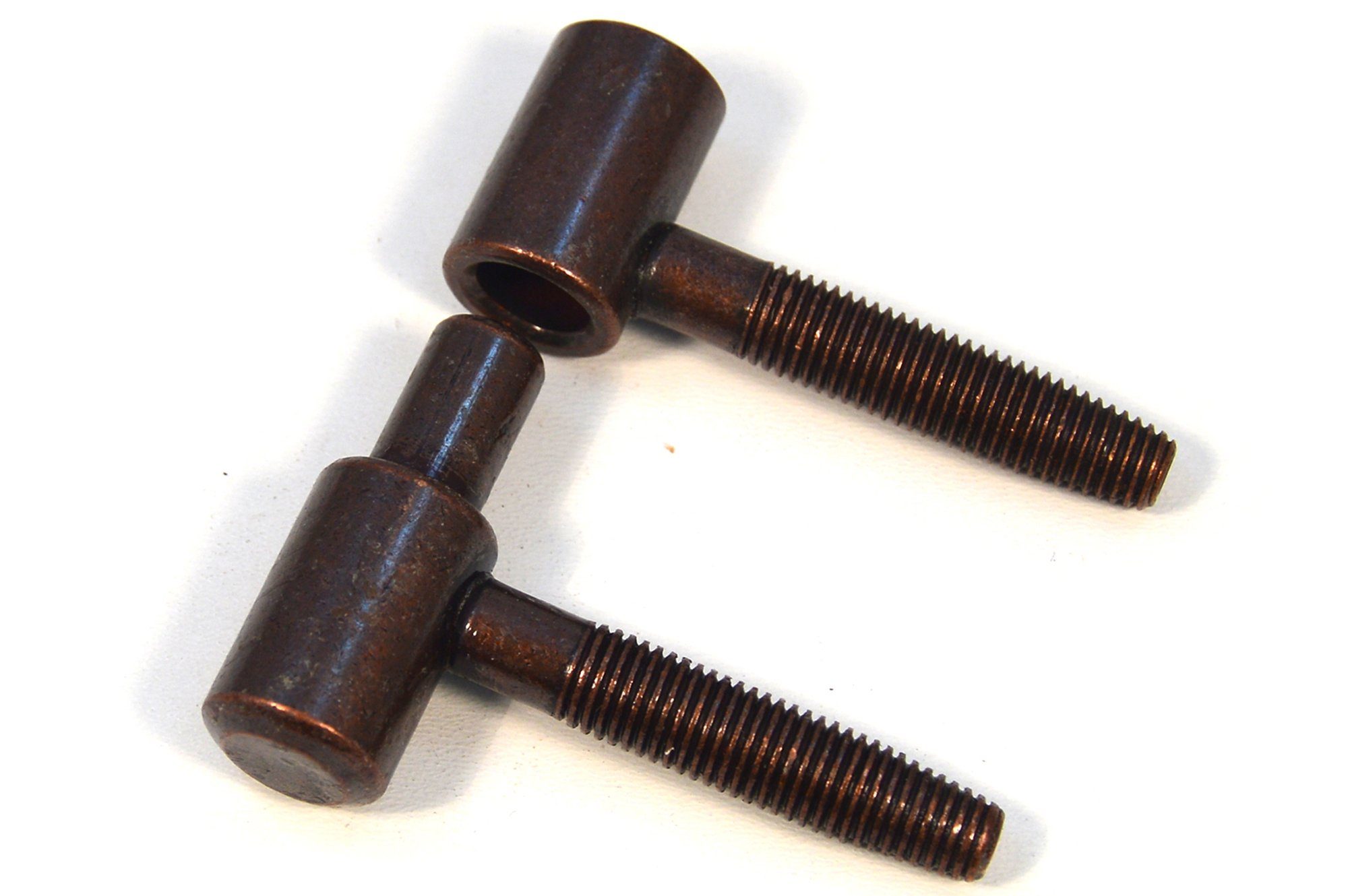 IHC Möbelbeschlag Türband Einbohrbänder Aufschraubband Scharnier Bronze (2 St) Tür-Scharnier
